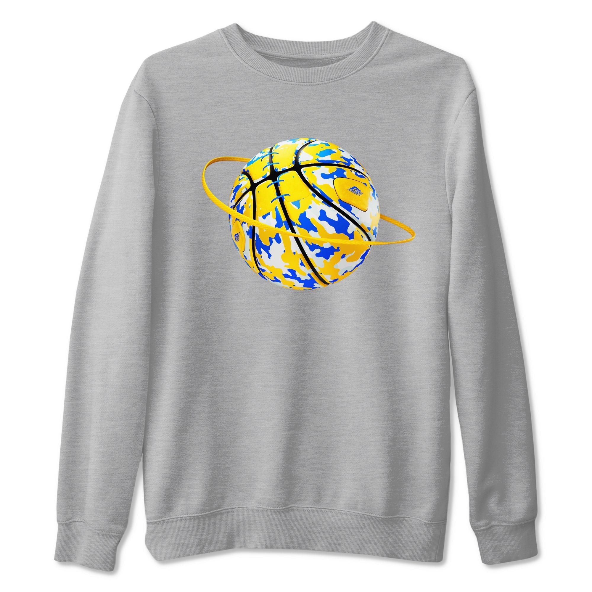 Camo Basketball Planet snkmatch Tees - Air Jordan 1 Travis Scott Canary