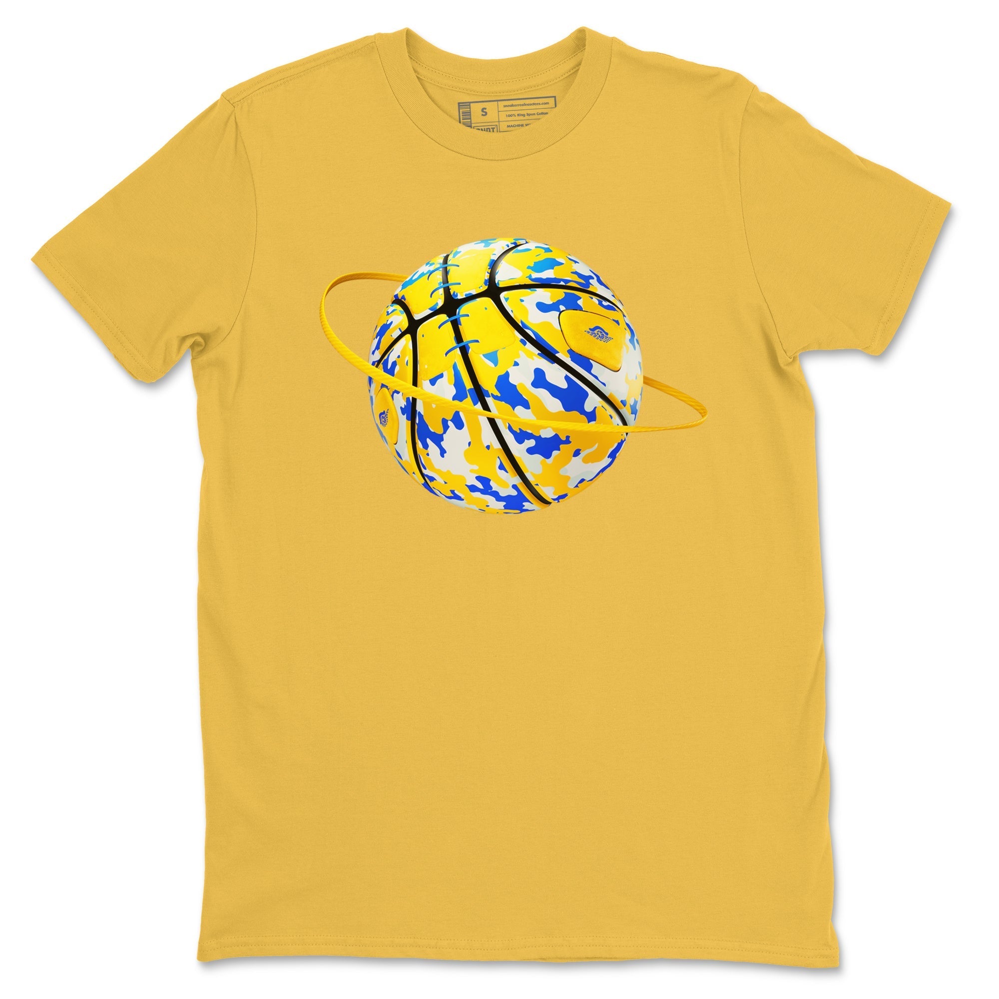 Camo Basketball Planet snkmatch Tees - Air Jordan 1 Travis Scott Canary
