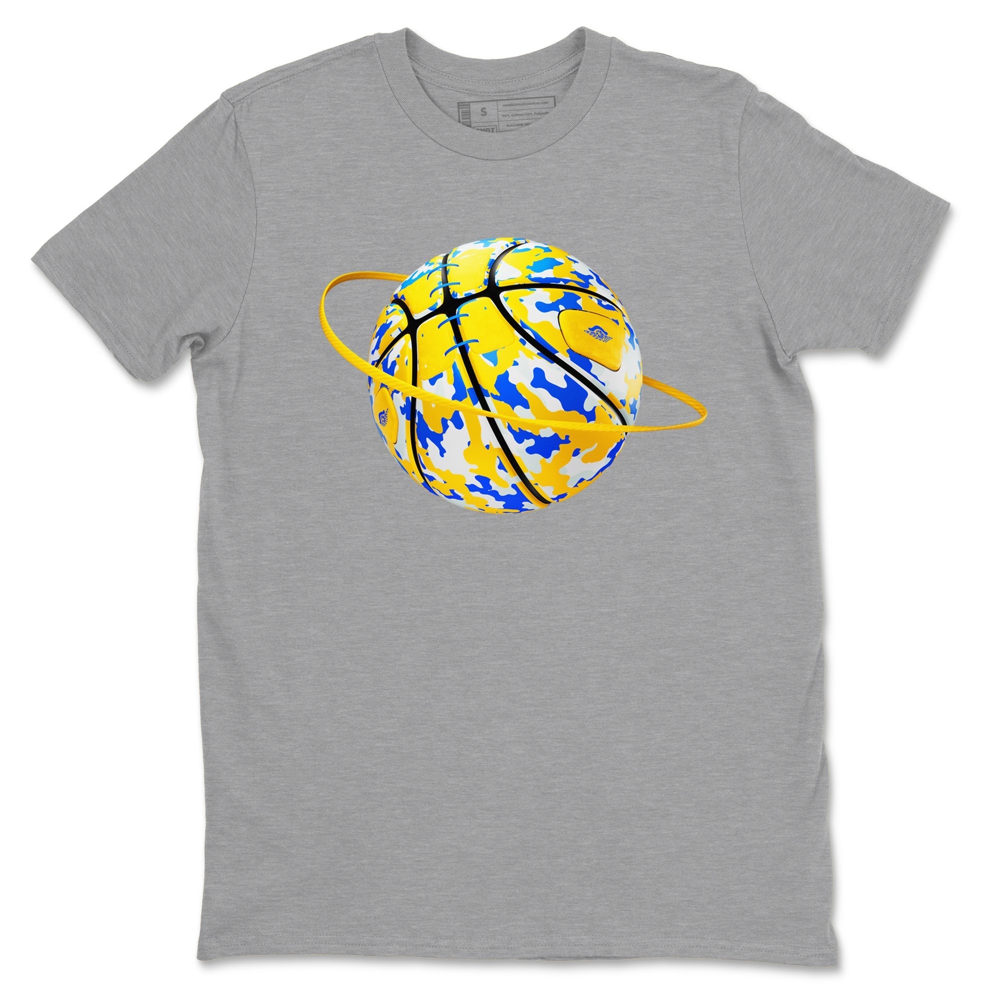 Camo Basketball Planet snkmatch Tees - Air Jordan 1 Travis Scott Canary