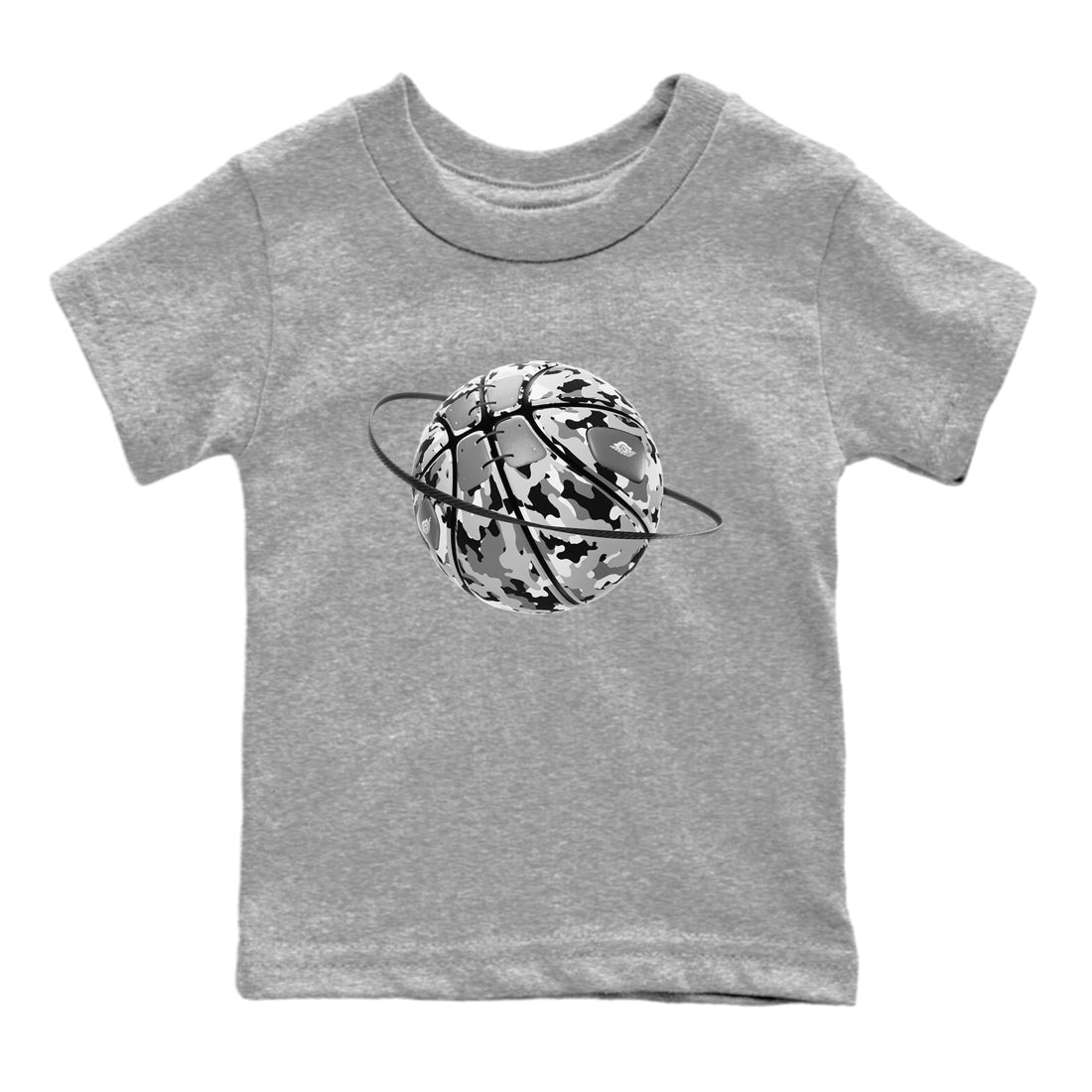 Camo Basketball Planet snkmatch Tees Kids - Air Jordan 1 Wolf Grey