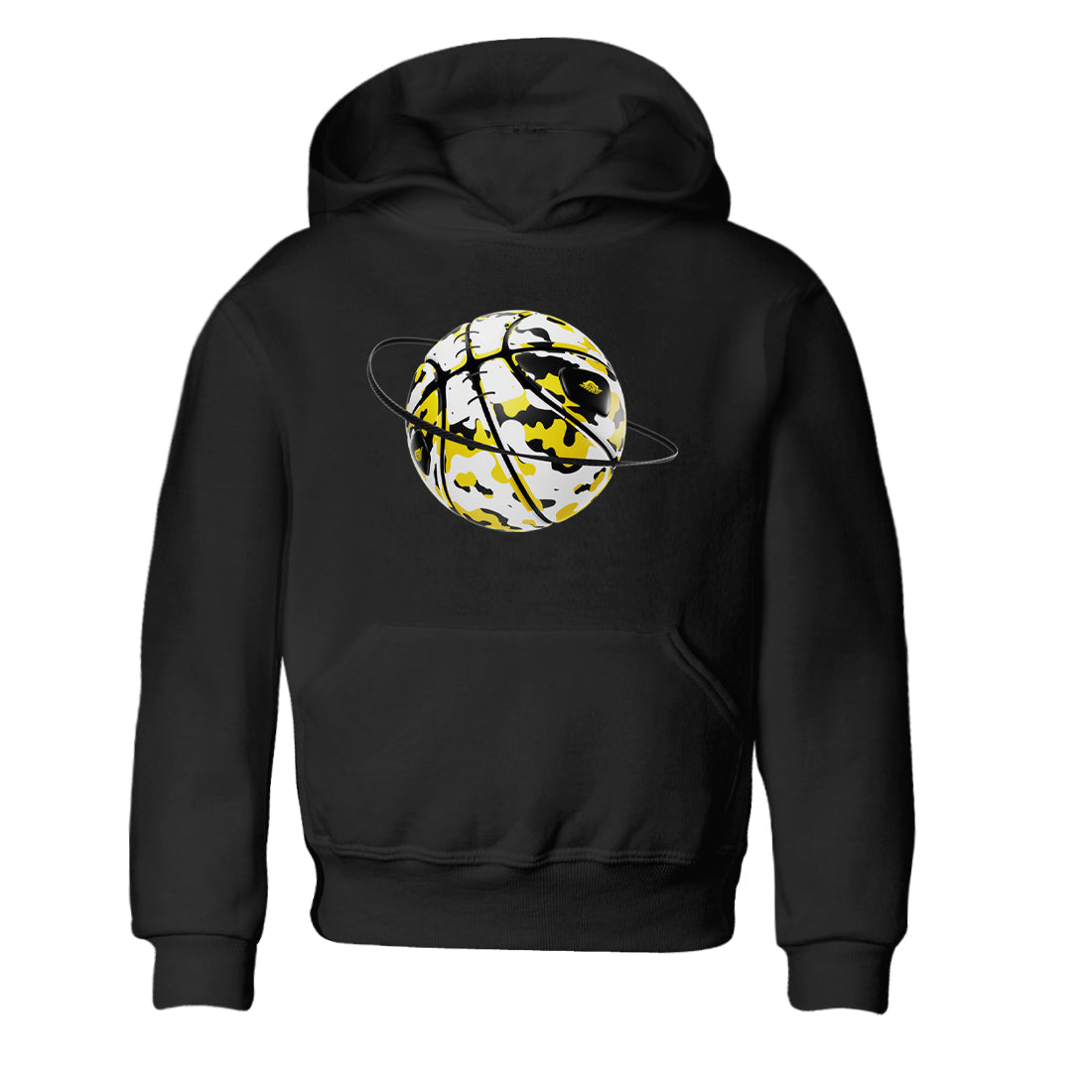 Camo Basketball Planet snkmatch Tees Kids - Air Jordan 1 Yellow Ochre