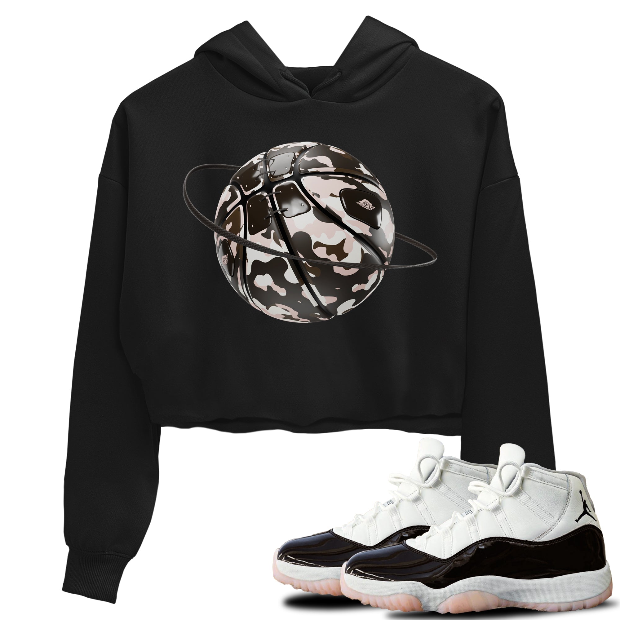 Camo Basketball Planet snkmatch Women's Top - Air Jordan 11 Neapolitan