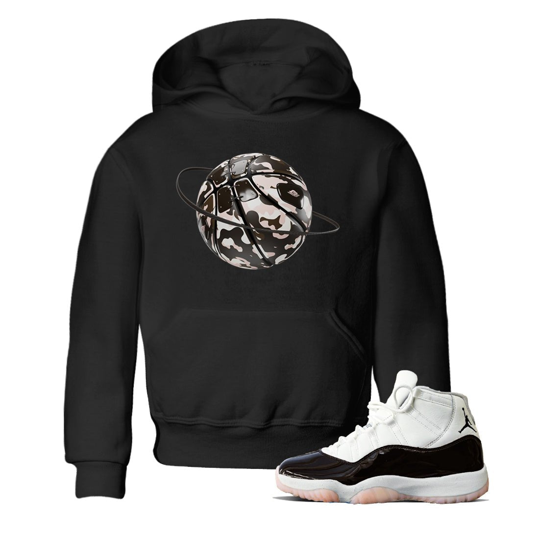 Camo Basketball Planet snkmatch Tee Kids - Air Jordan 11 Neapolitan