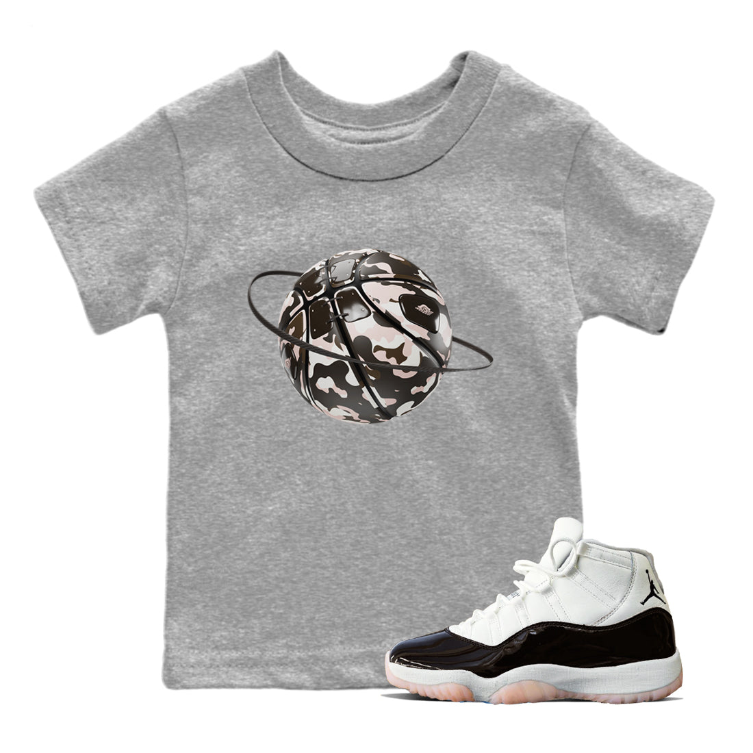 Camo Basketball Planet snkmatch Tee Kids - Air Jordan 11 Neapolitan
