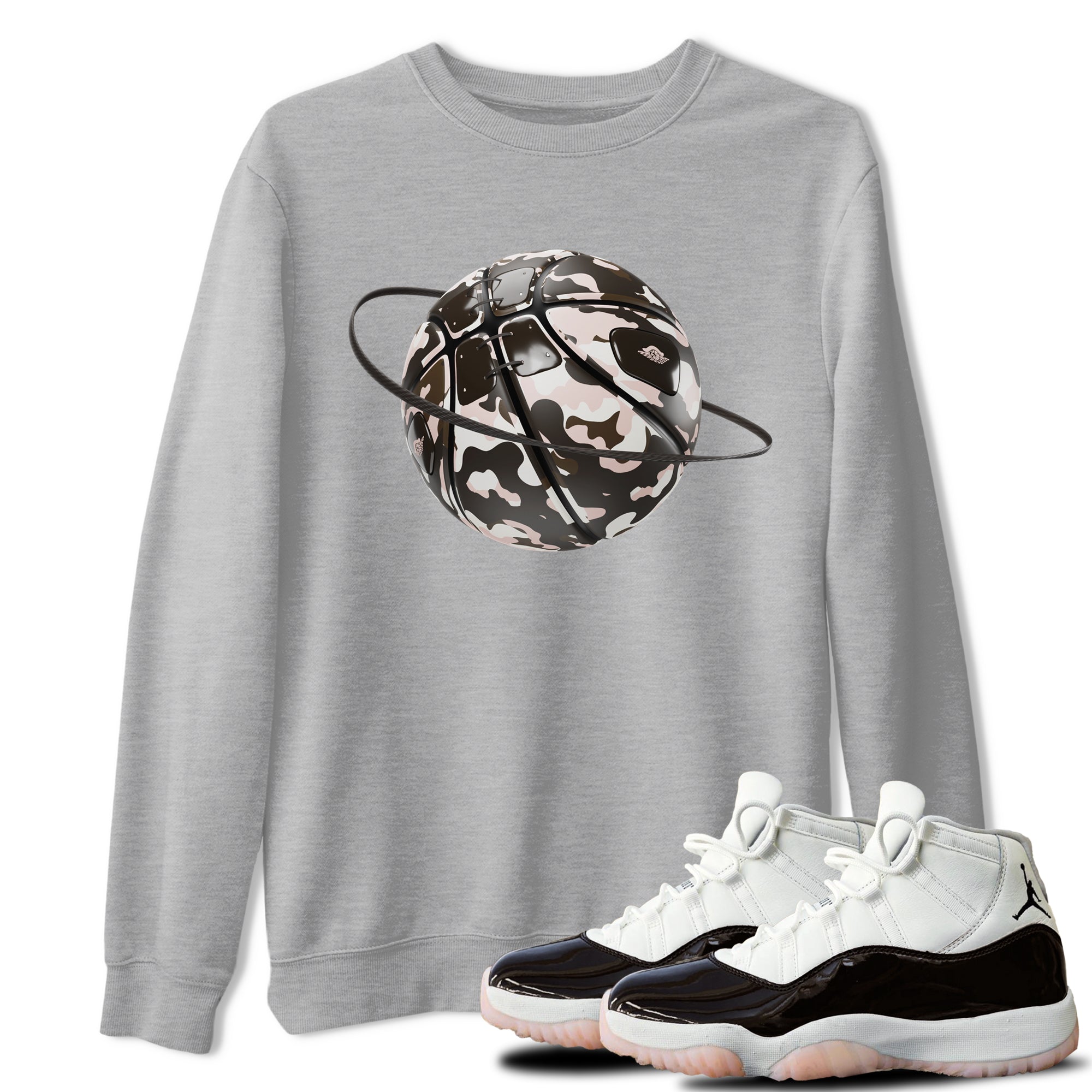 Camo Basketball Planet snkmatch Tee - Air Jordan 11 Neapolitan