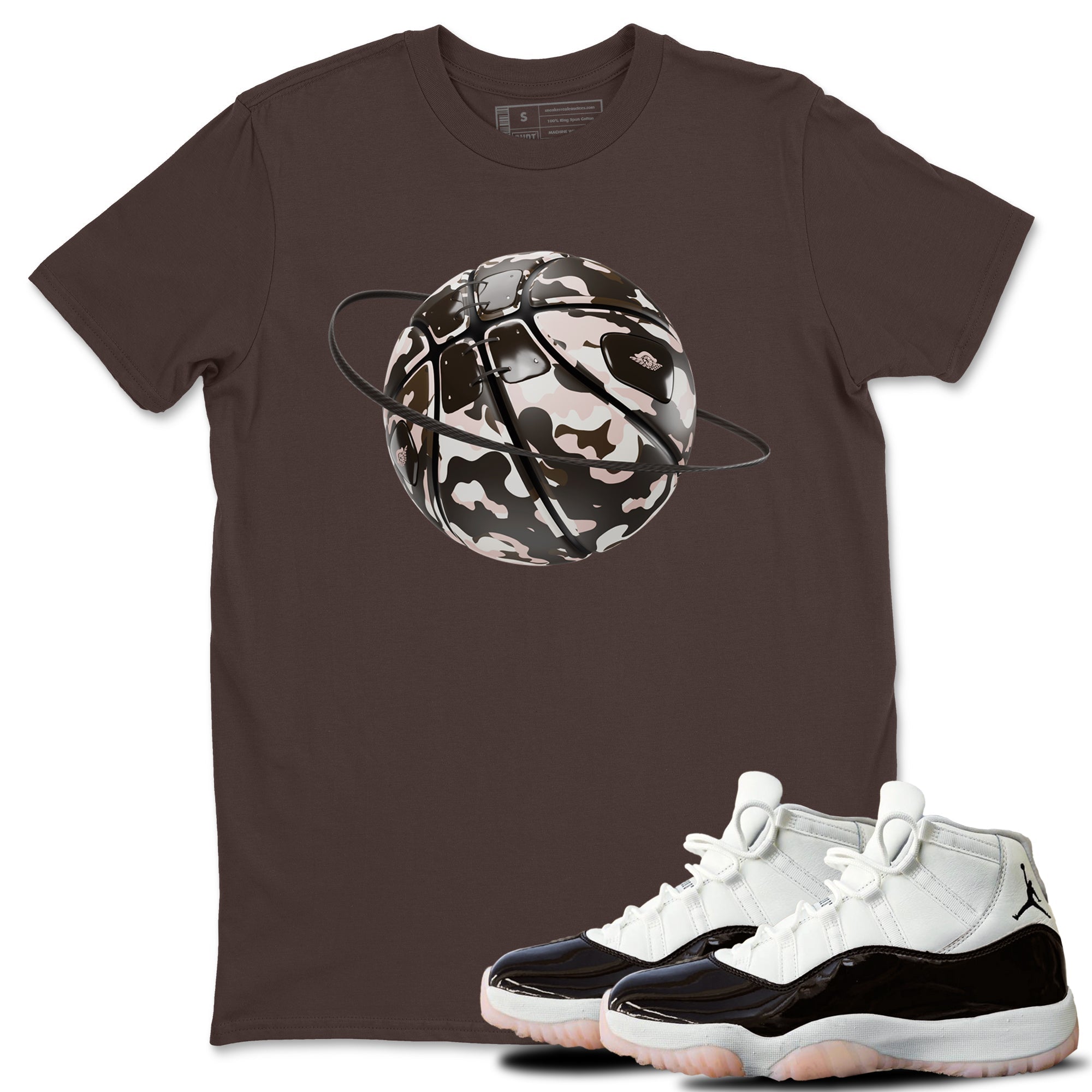 Camo Basketball Planet snkmatch Tee - Air Jordan 11 Neapolitan
