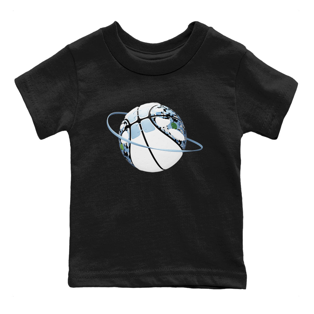 Camo Basketball Planet snkmatch Tees Kids - Air Jordan 13 Blue Grey