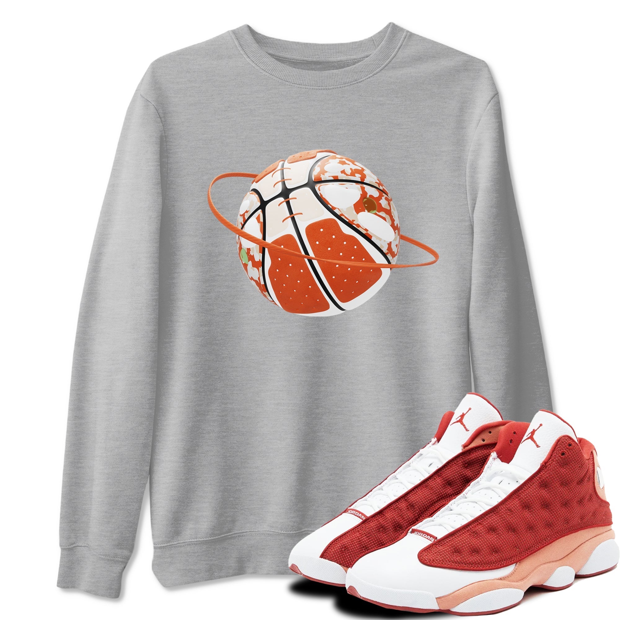 Camo Basketball Planet snkmatch Tees - Air Jordan 13 Dune Red