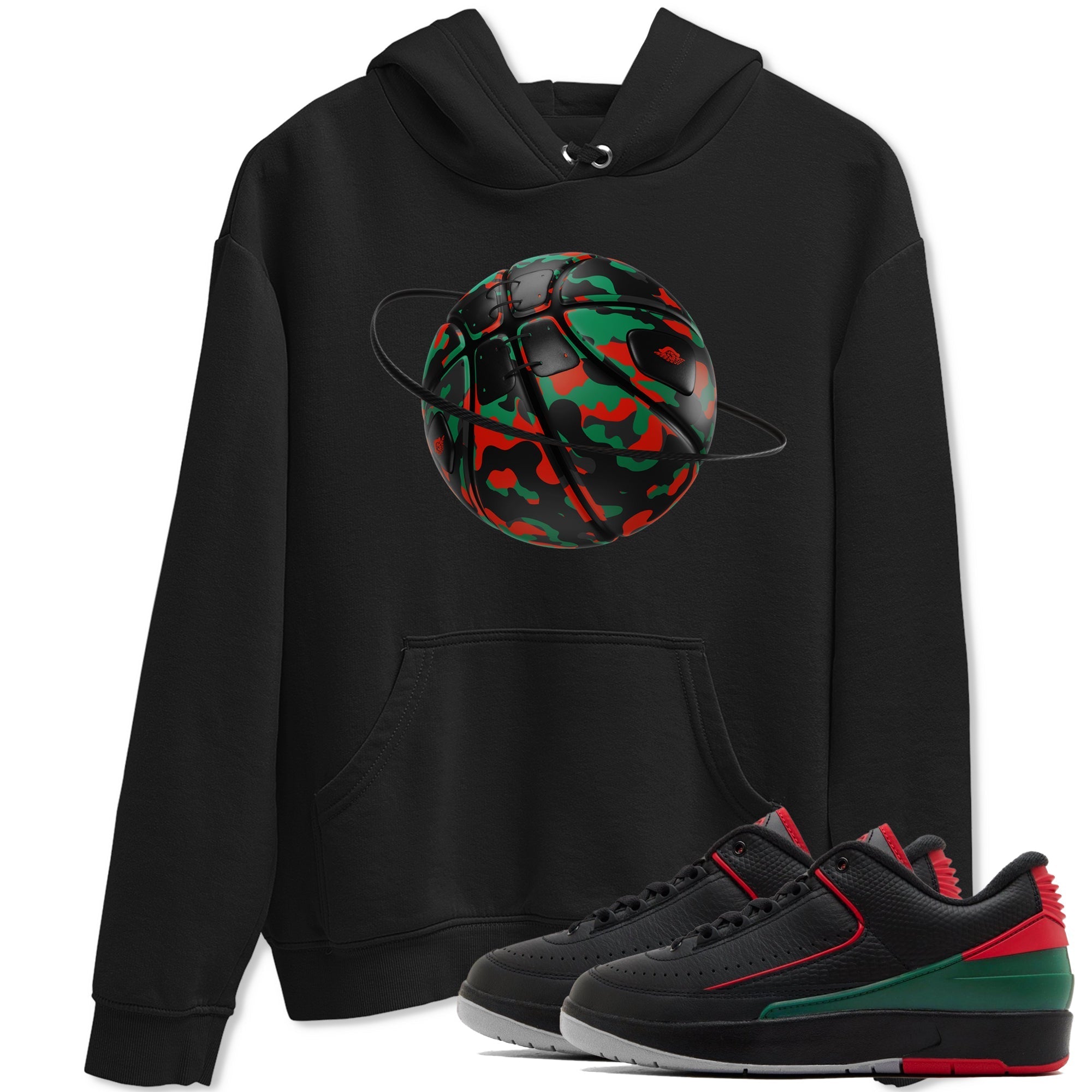 Camo Basketball Planet snkmatch Tee - Air Jordan 2 Christmas