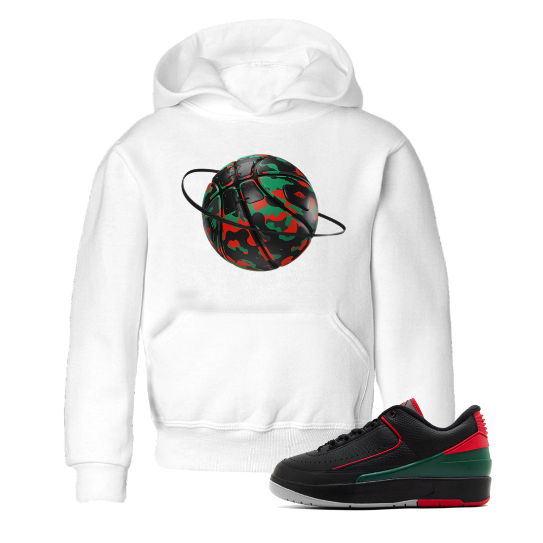Camo Basketball Planet snkmatch Tee Kids - Air Jordan 2 Christmas