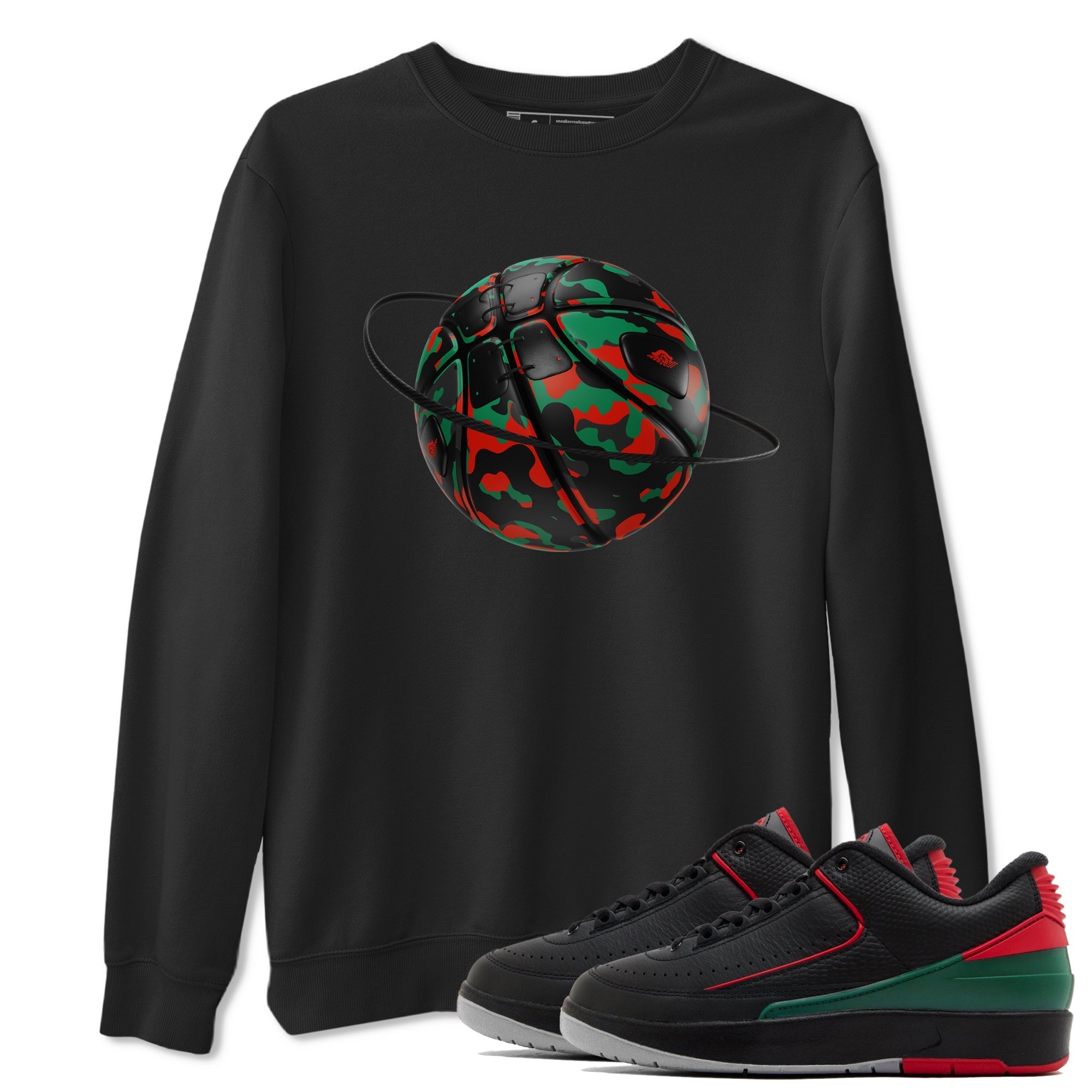 Camo Basketball Planet snkmatch Tee - Air Jordan 2 Christmas