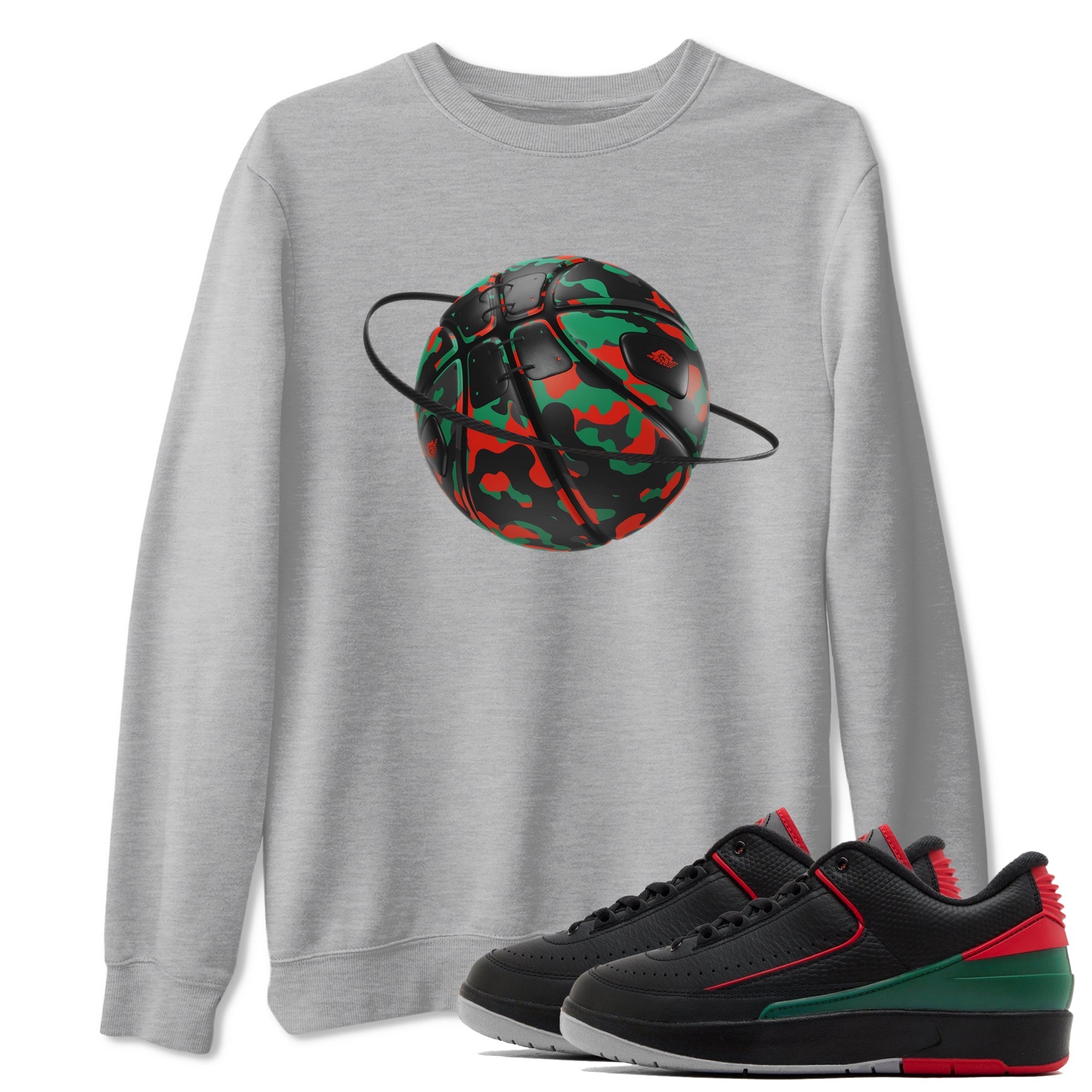 Camo Basketball Planet snkmatch Tee - Air Jordan 2 Christmas