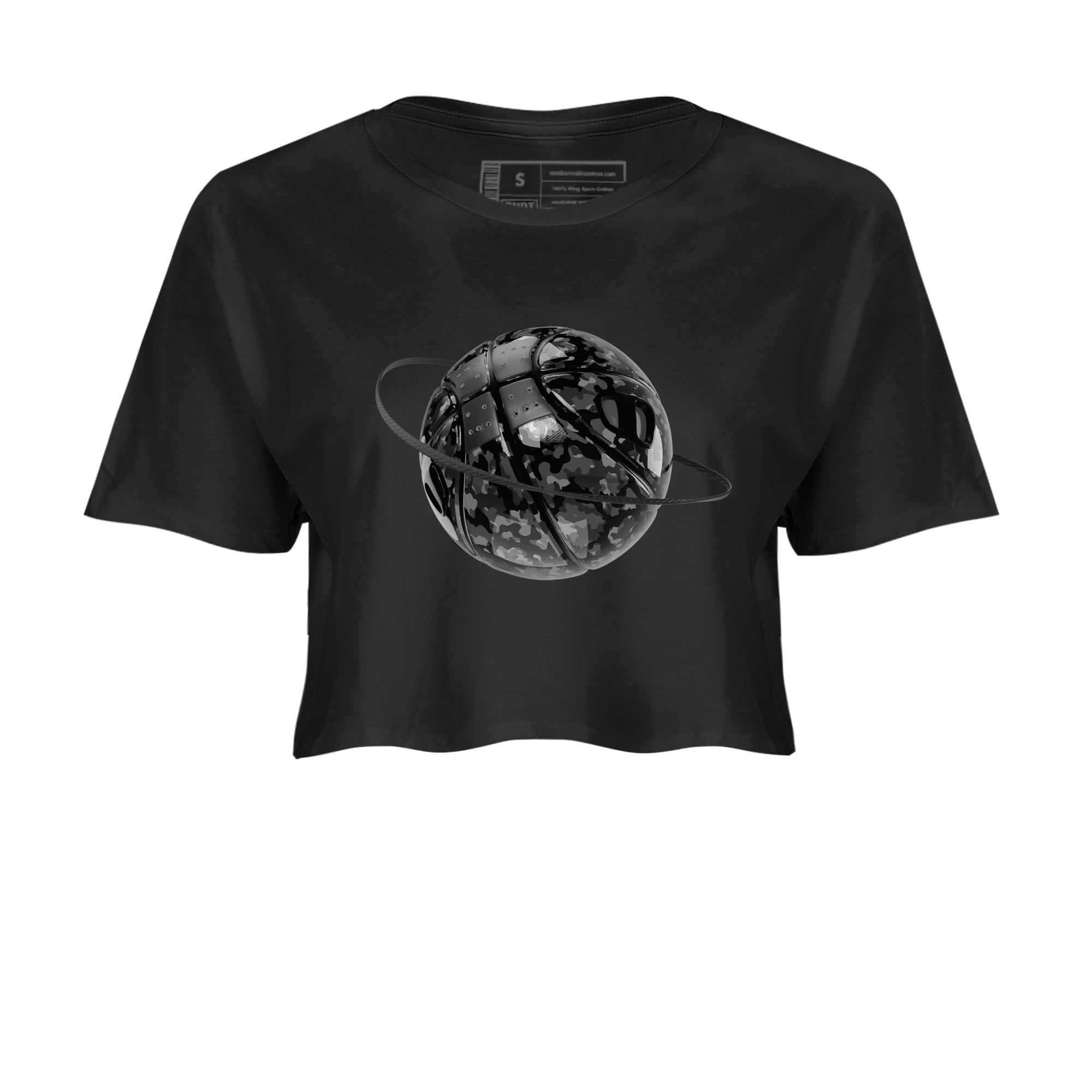 Camo Basketball Planet snkmatch Women's Top - Air Jordan 3 Black Cat