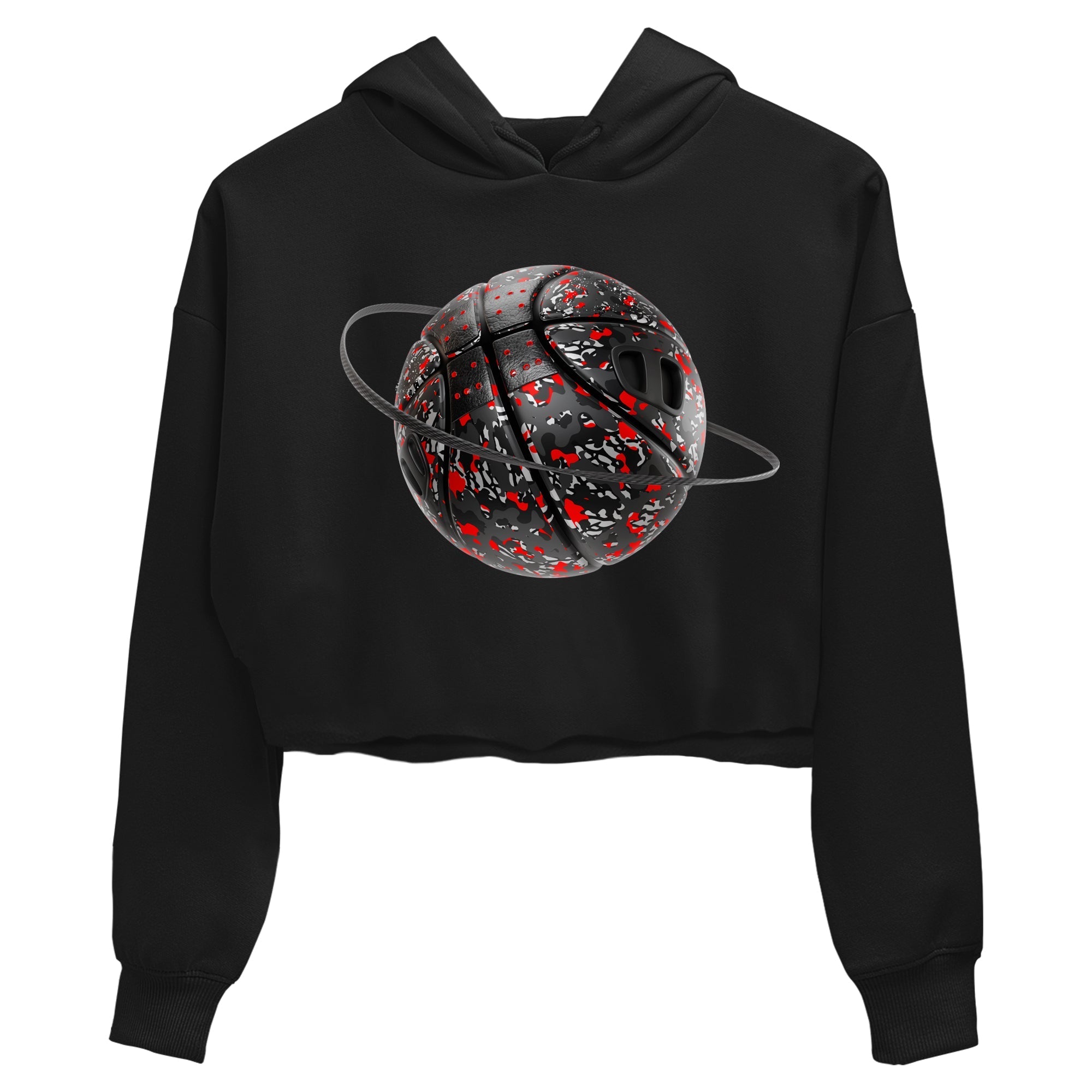 Camo Basketball Planet snkmatch Women's Top - Air Jordan 3 Black Cement