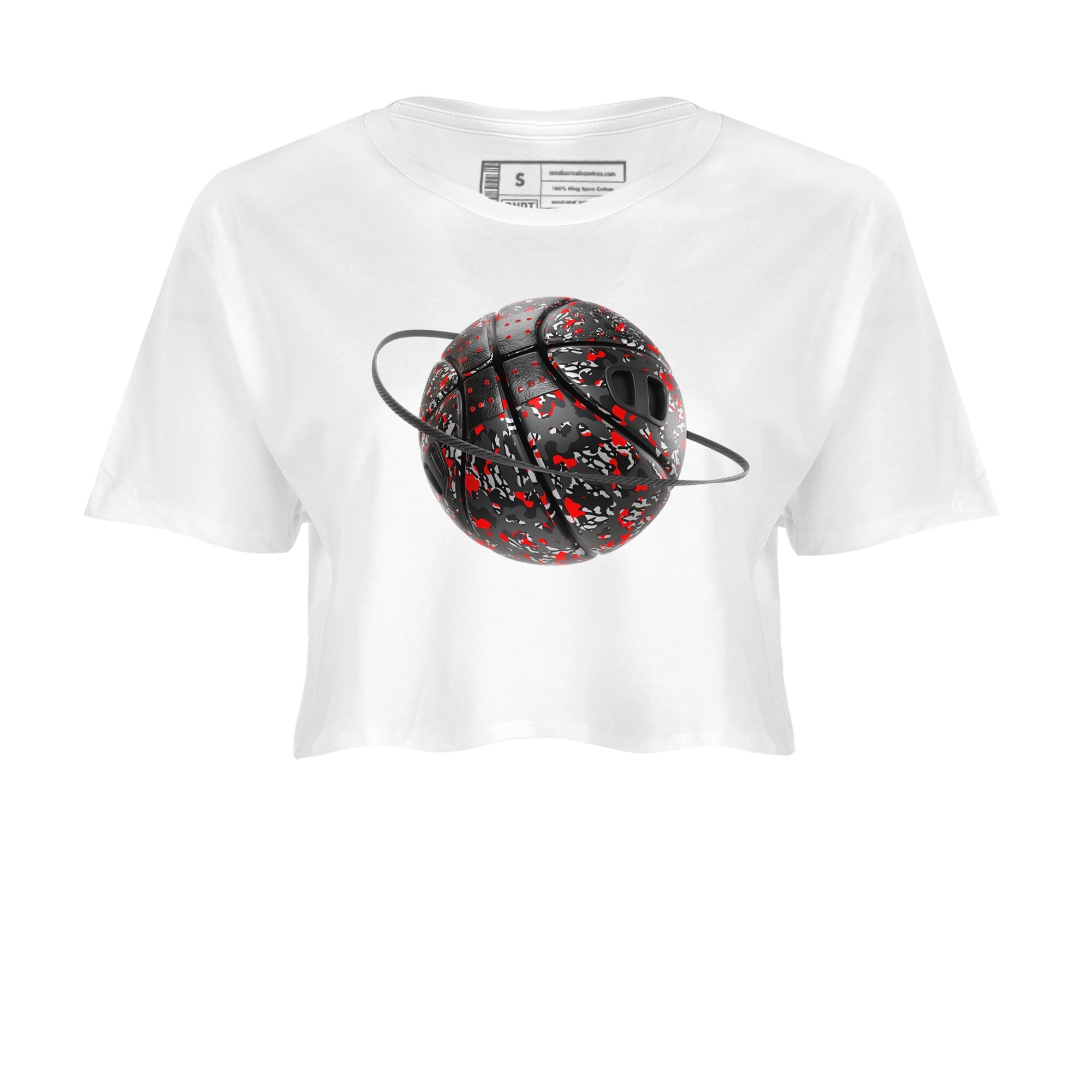 Camo Basketball Planet snkmatch Women's Top - Air Jordan 3 Black Cement