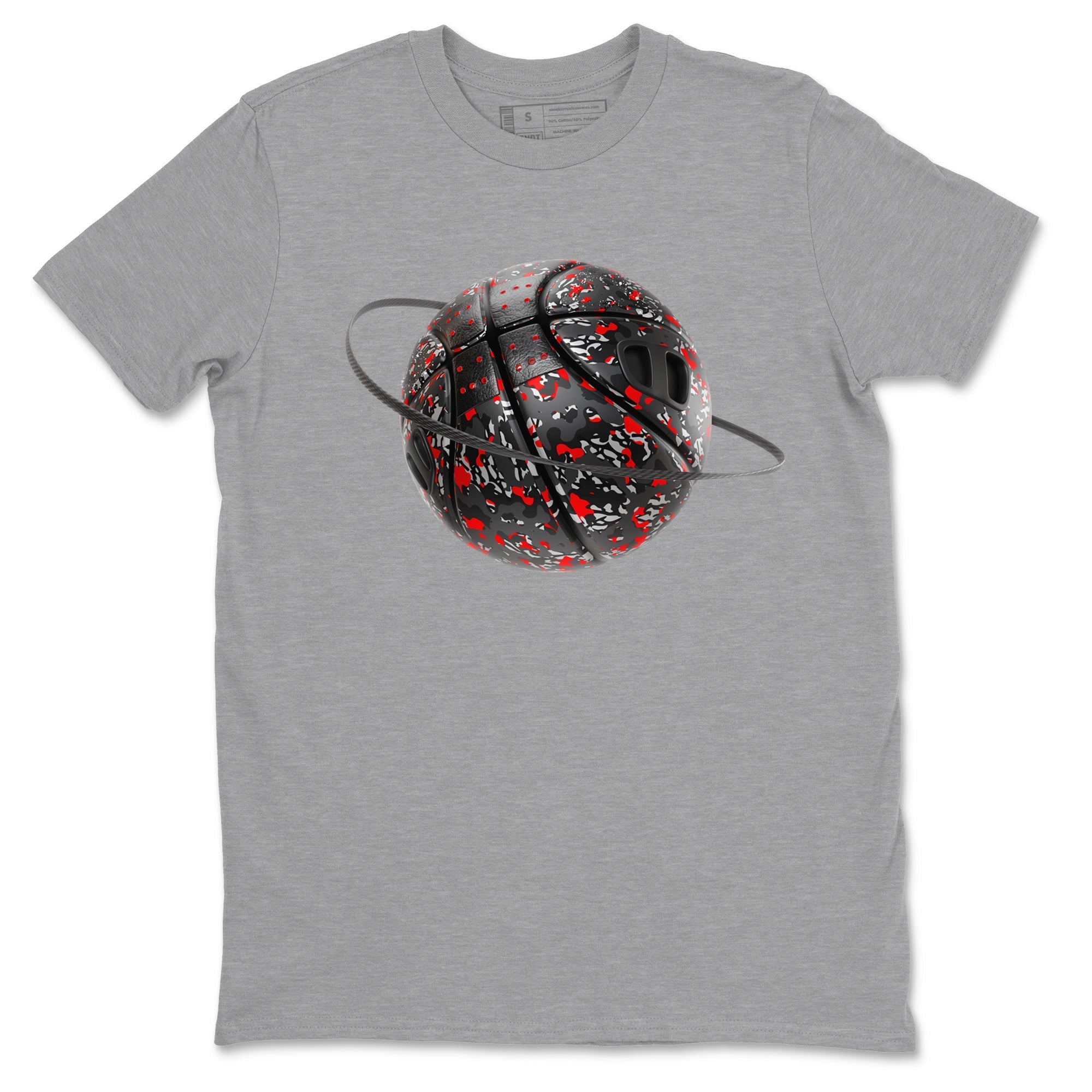 Camo Basketball Planet snkmatch Tees - Air Jordan 3 Black Cement