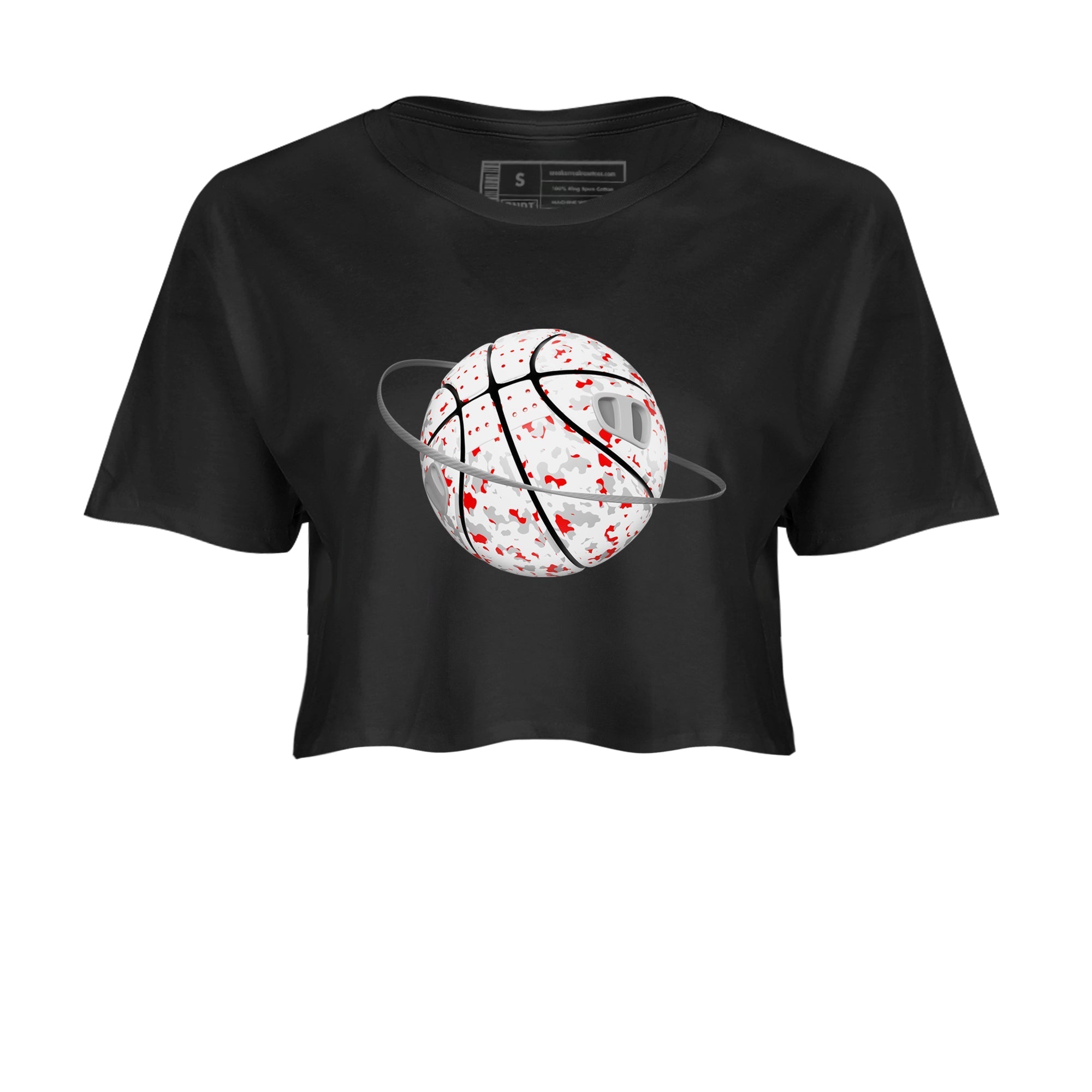Camo Basketball Planet snkmatch Women's Top - Air Jordan 3 Cement Grey