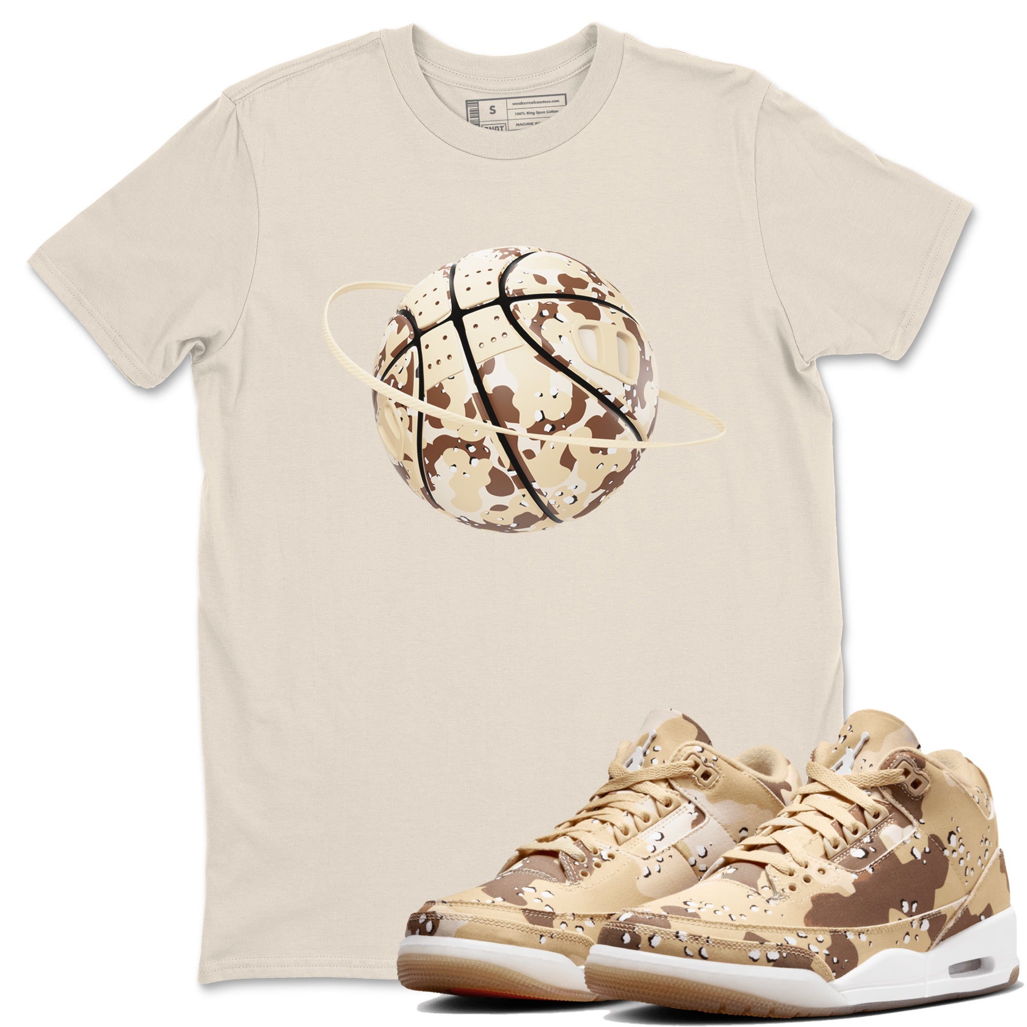 Camo Basketball Planet snkmatch Tees - Air Jordan 3 Desert Camo