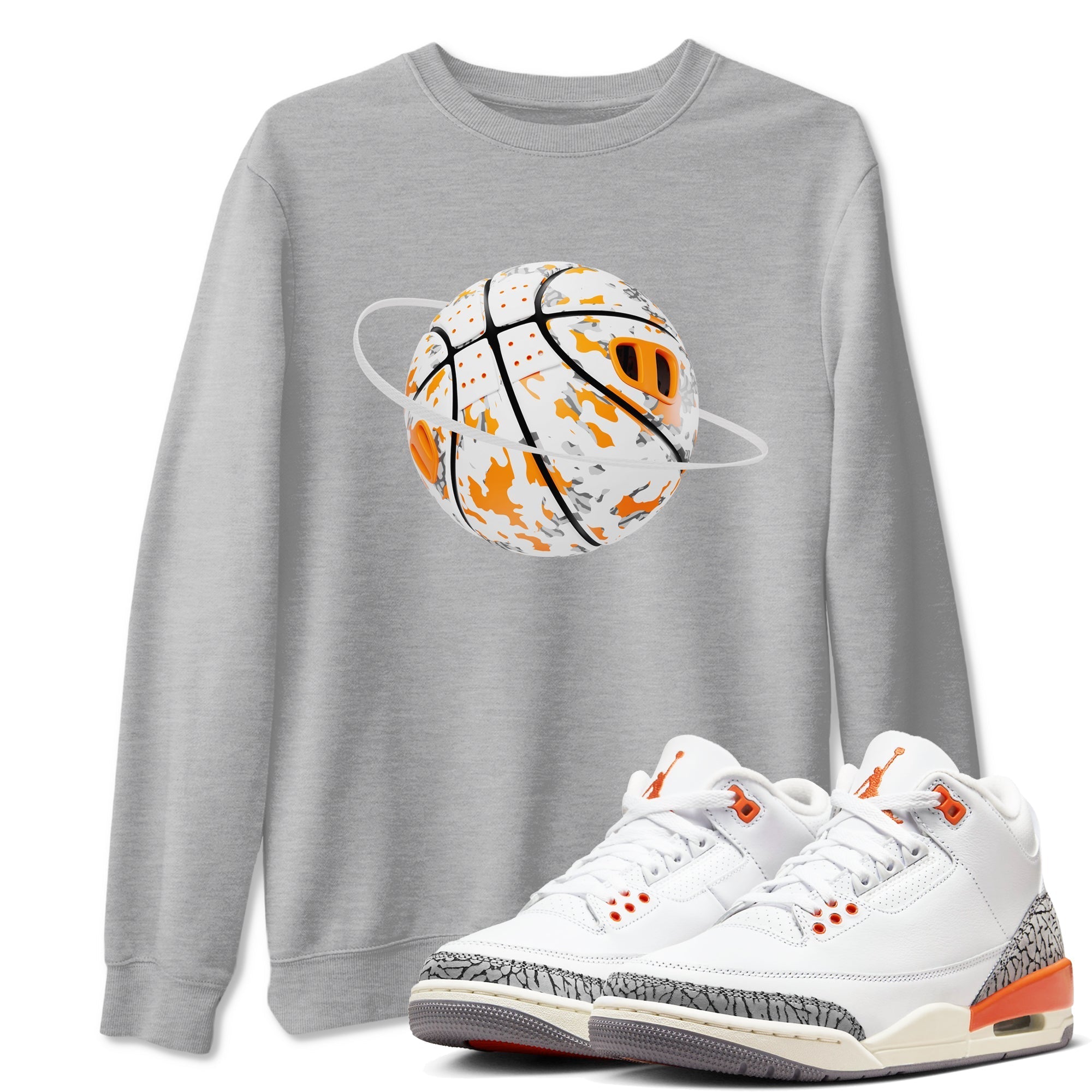 Camo Basketball Planet snkmatch Tees - Air Jordan 3 Georgia Peach