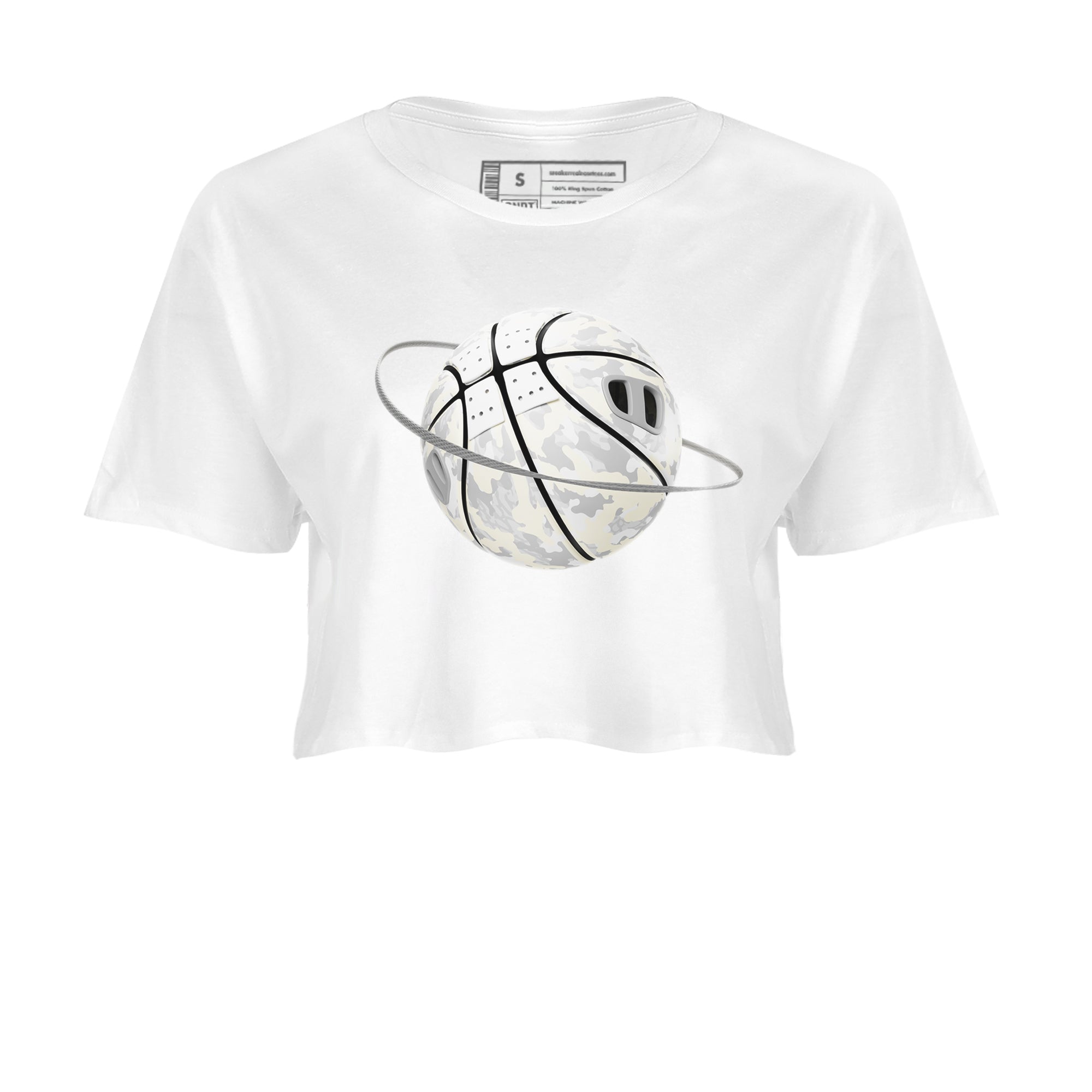 Camo Basketball Planet snkmatch Women's Top - Air Jordan 3 Ivory