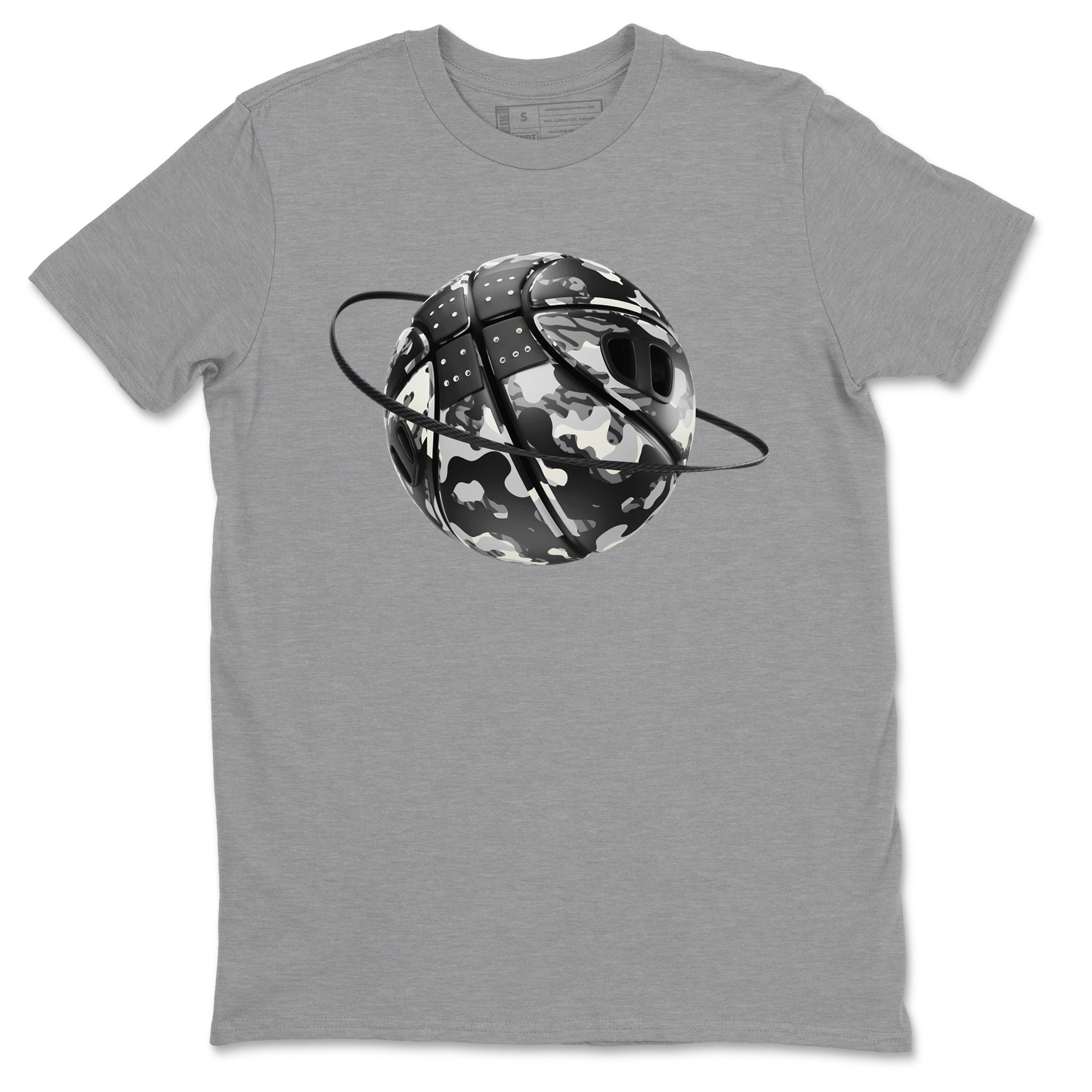 Camo Basketball Planet snkmatch Tee - Air Jordan 3 Off Noir
