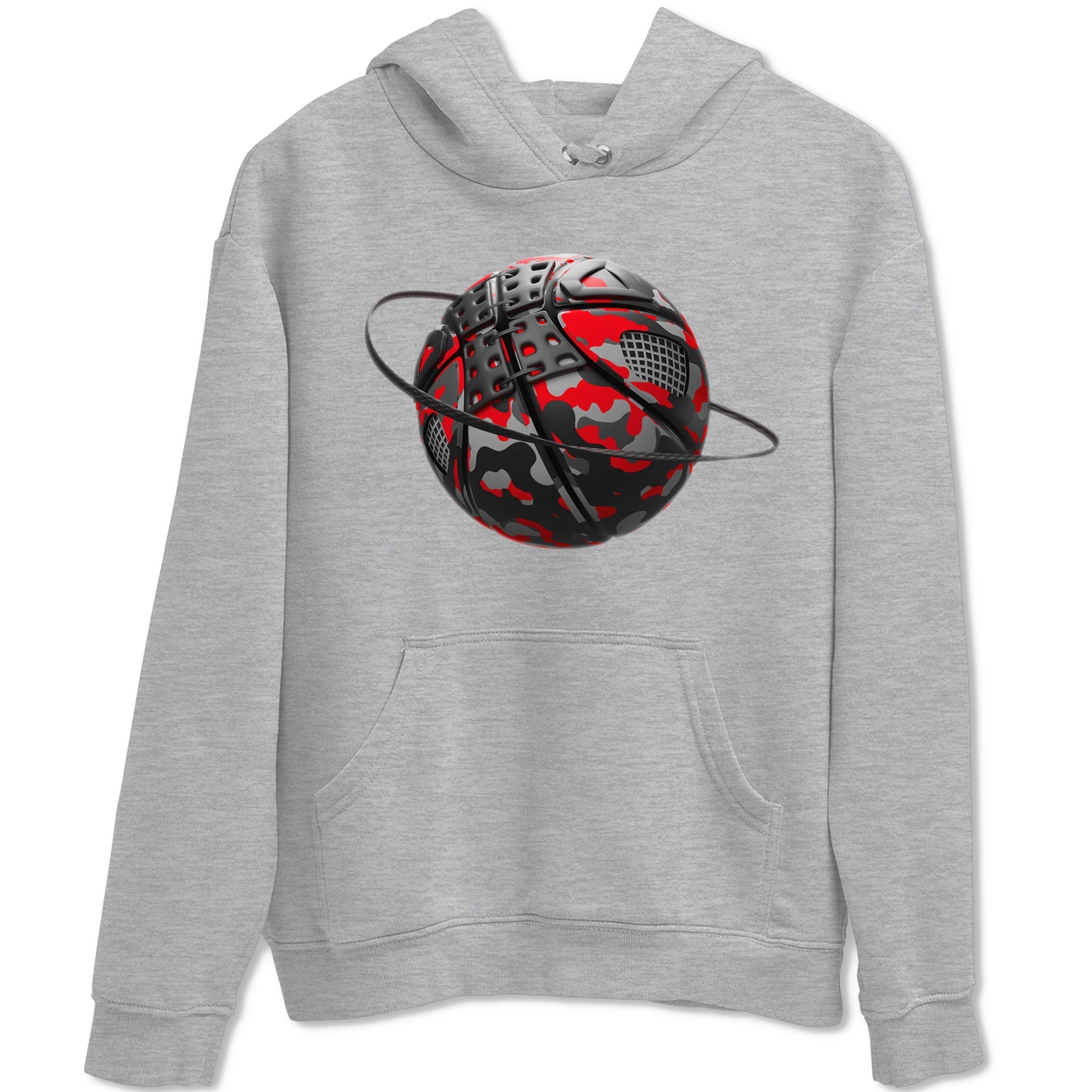 Camo Basketball Planet snkmatch Tee - Air Jordan 4 Bred Reimagined