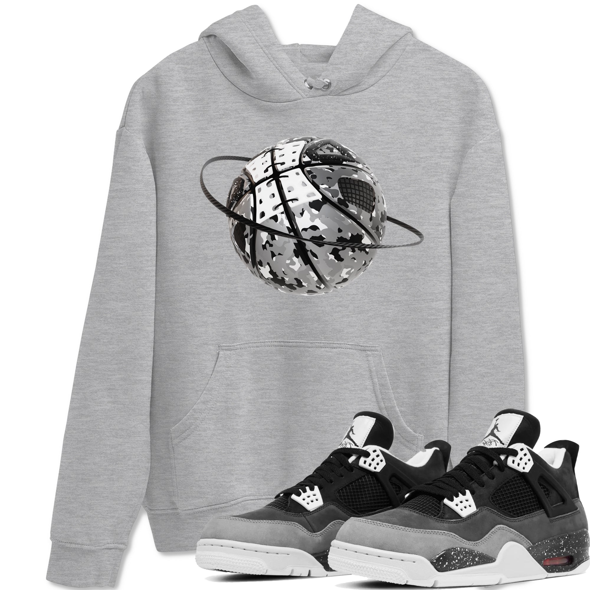 Camo Basketball Planet snkmatch Tees - Air Jordan 4 Fear