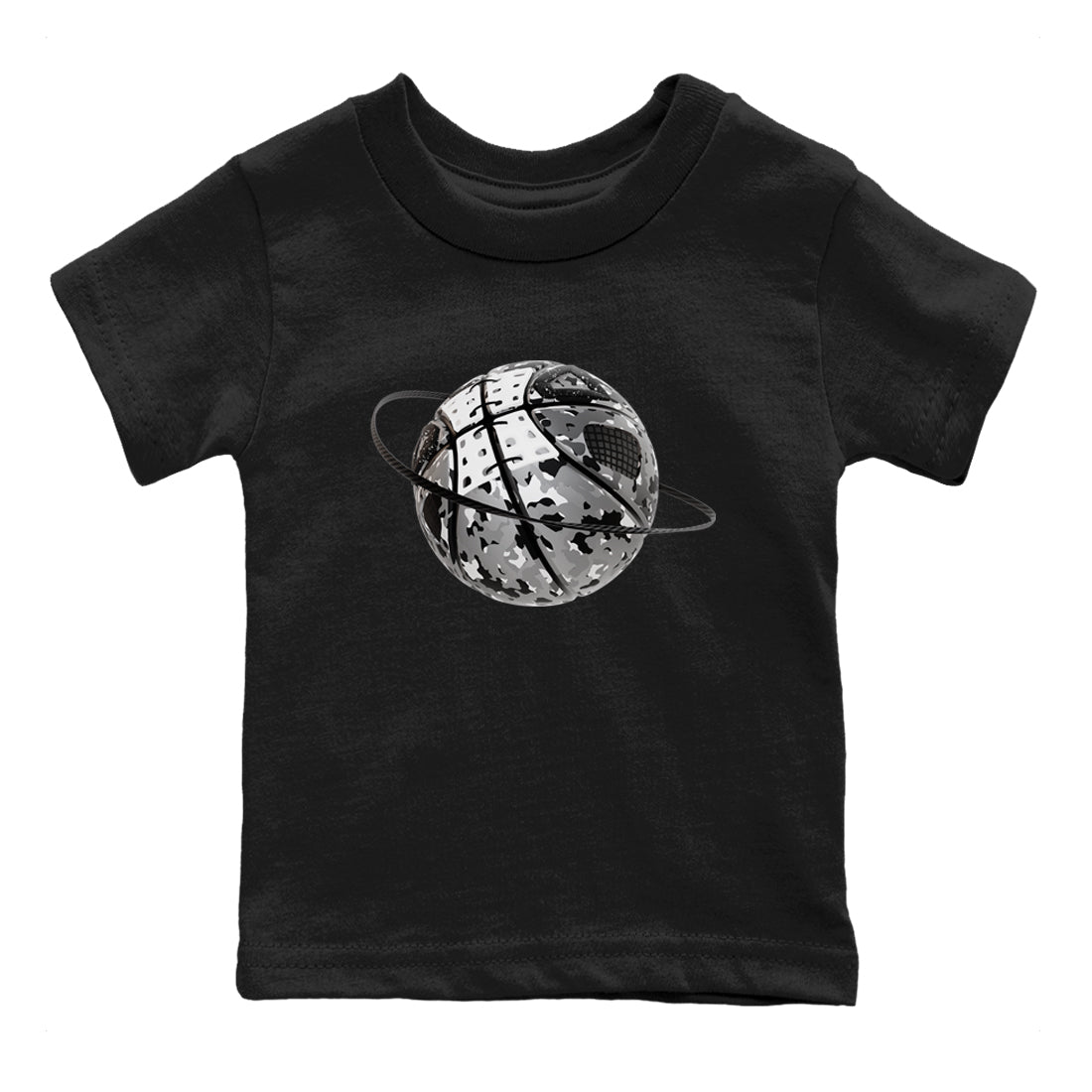 Camo Basketball Planet snkmatch Tees Kids - Air Jordan 4 Fear