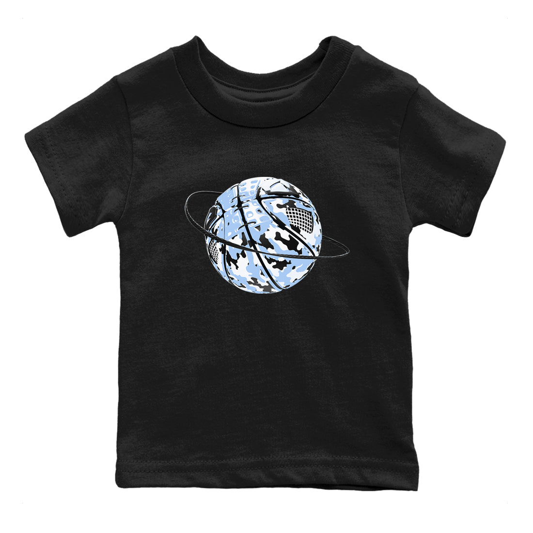 Camo Basketball Planet snkmatch Tees Kids - Air Jordan 4 Forget Me Not