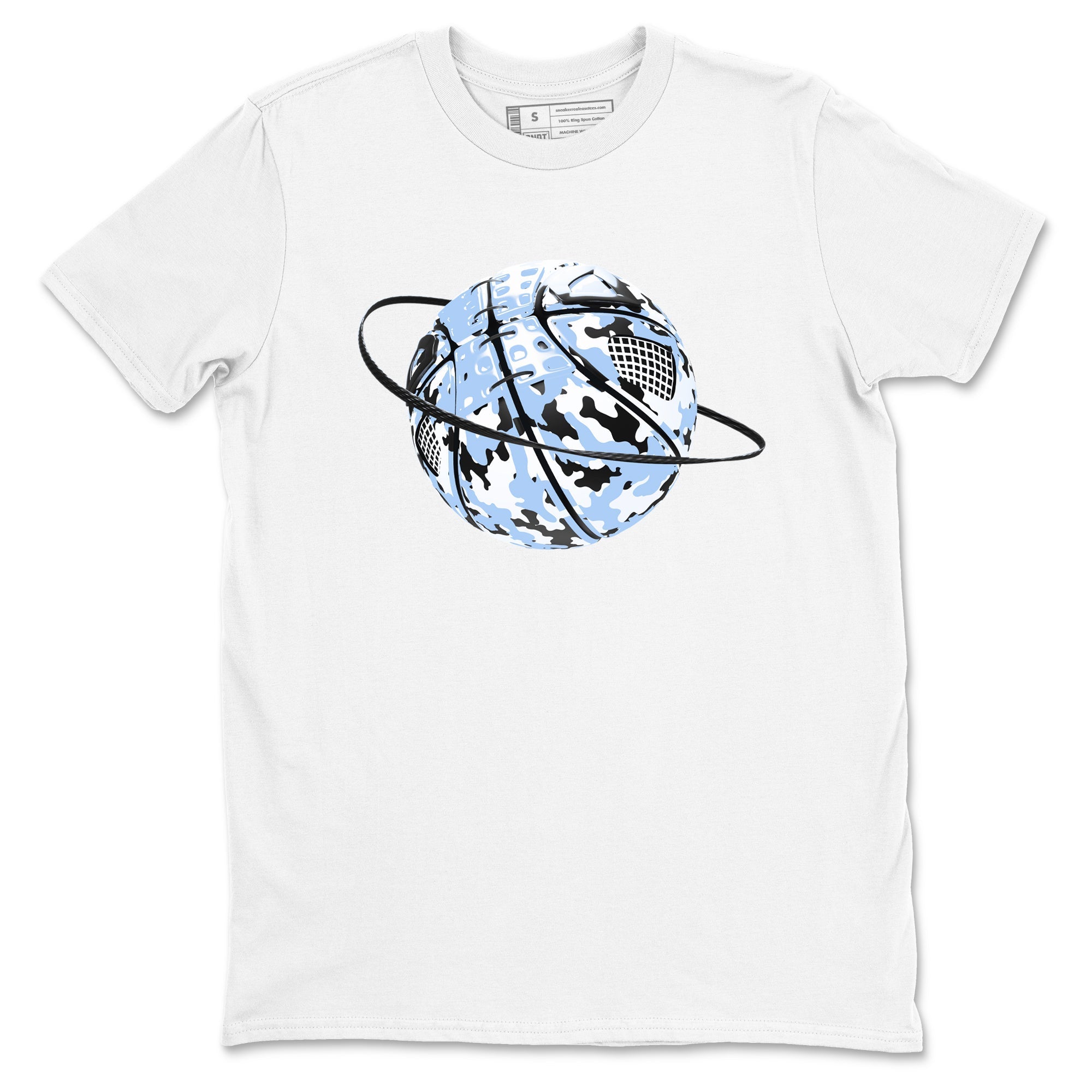 Camo Basketball Planet snkmatch Tees - Air Jordan 4 Forget Me Not