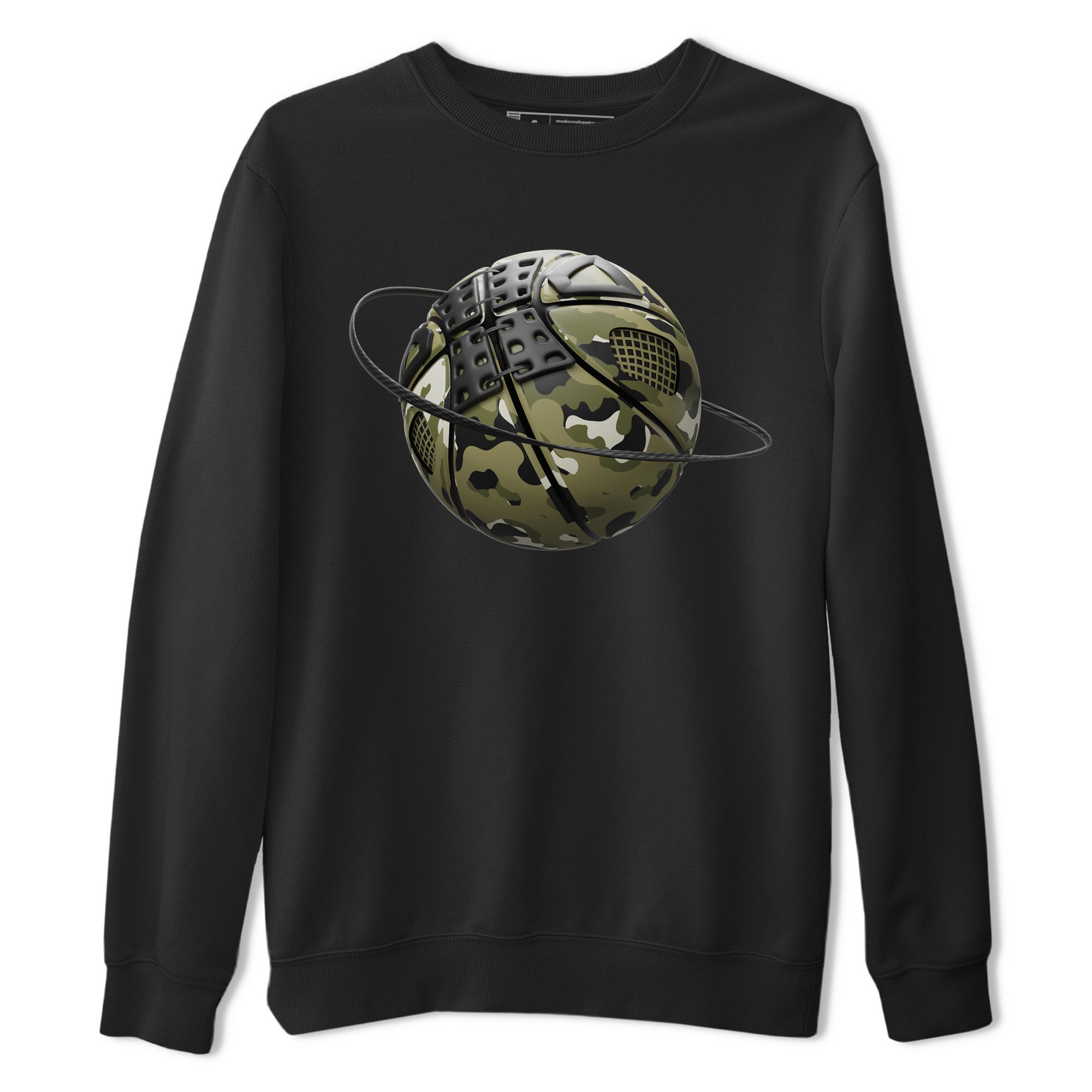 Camo Basketball Planet snkmatch Tee - Air Jordan 4 Medium Olive