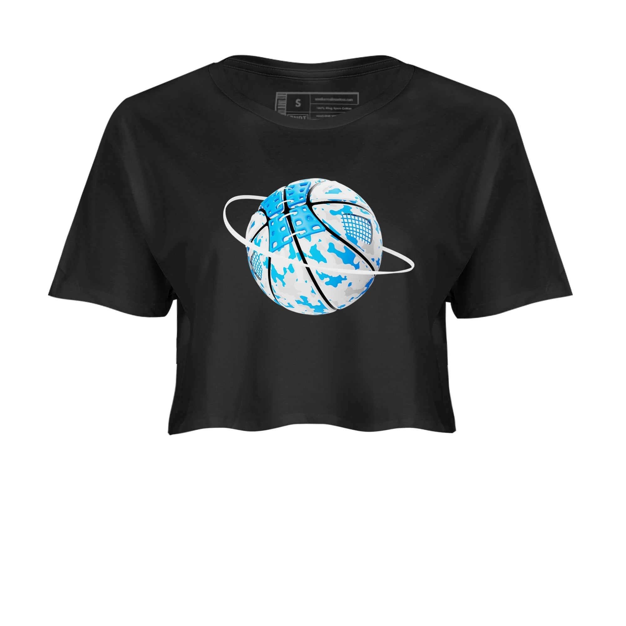 Camo Basketball Planet snkmatch Women's Top - Air Jordan 4 Military Blue