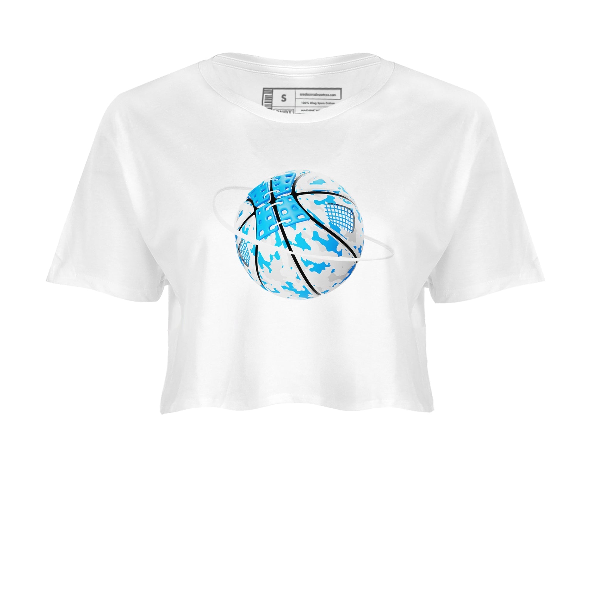 Camo Basketball Planet snkmatch Women's Top - Air Jordan 4 Military Blue