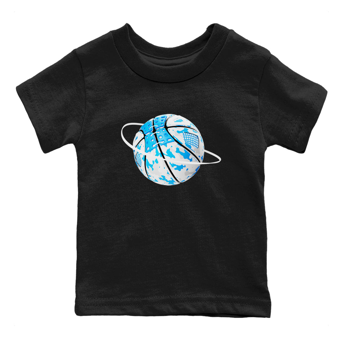 Camo Basketball Planet snkmatch Tees Kids - Air Jordan 4 Military Blue