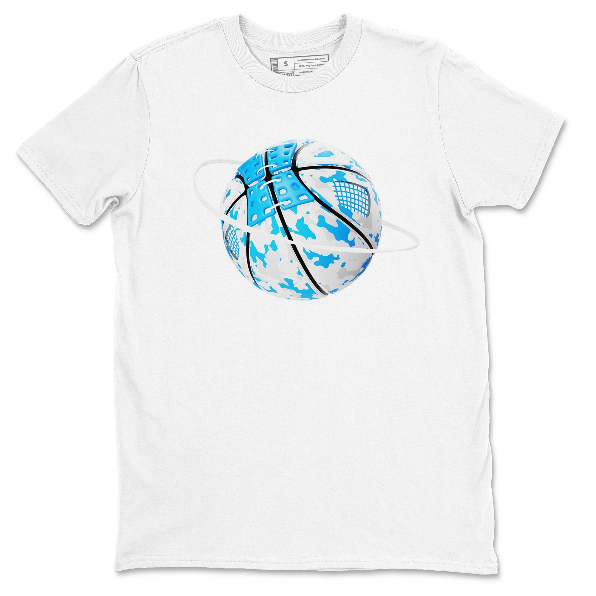 Camo Basketball Planet snkmatch Tees - Air Jordan 4 Military Blue