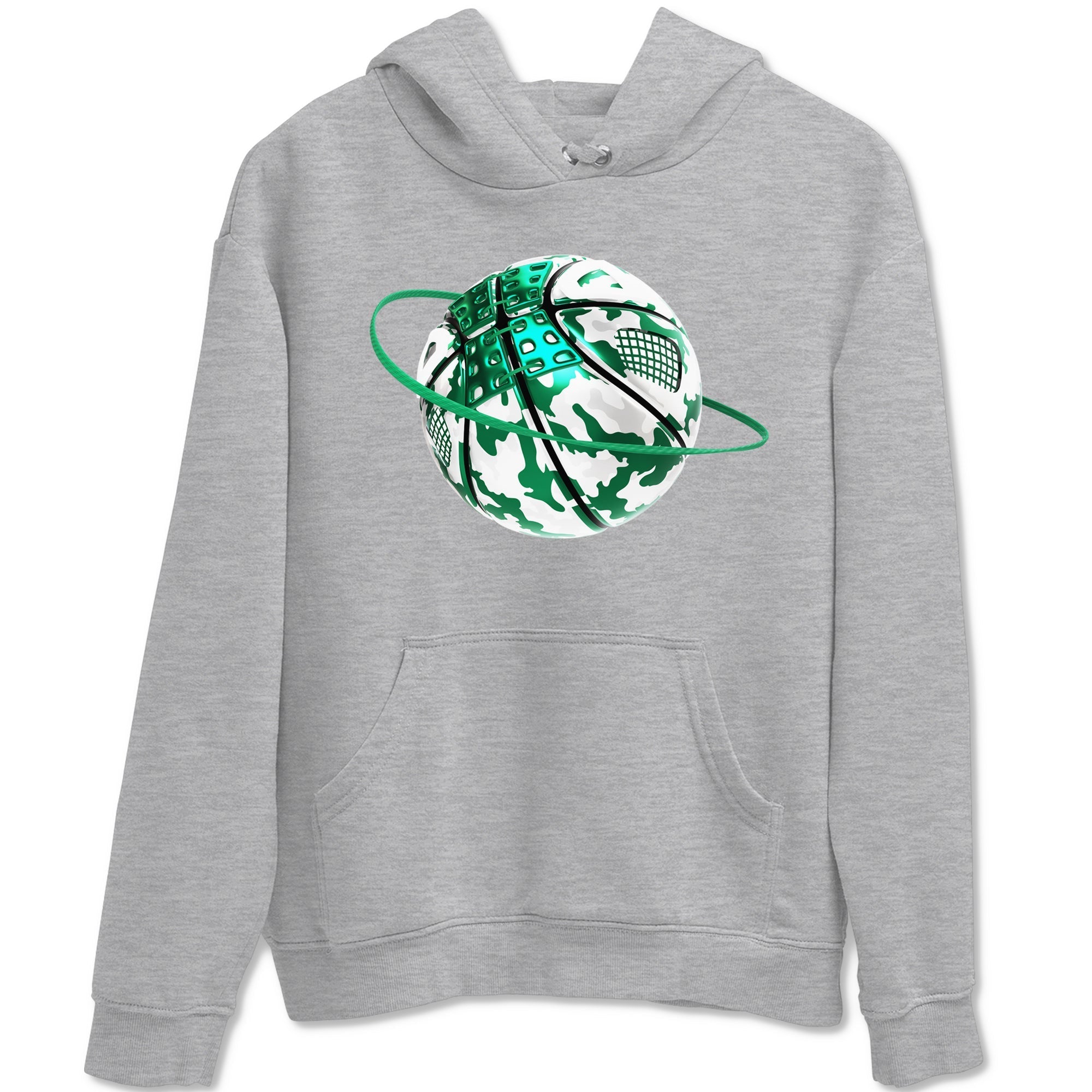 Camo Basketball Planet snkmatch Tees - Air Jordan 4 Oxidized Green