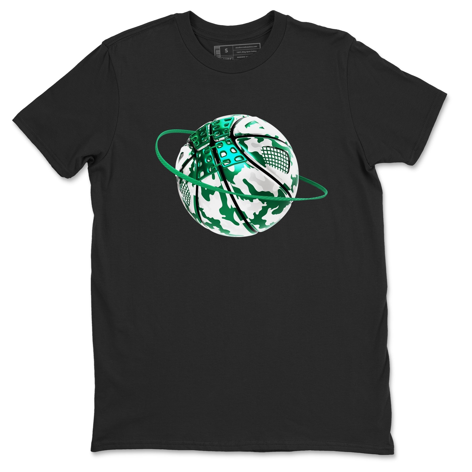Camo Basketball Planet snkmatch Tees - Air Jordan 4 Oxidized Green