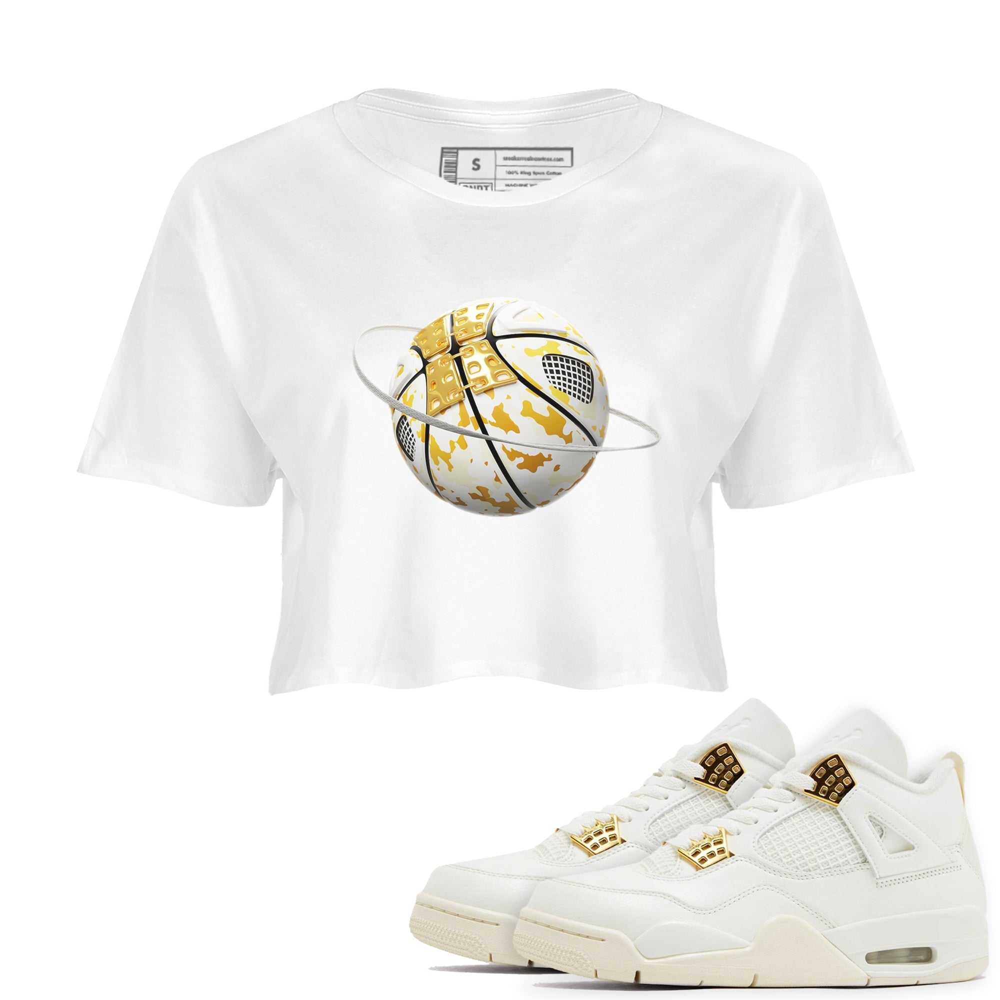 Camo Basketball Planet snkmatch Women's Top - Air Jordan 4 Sail 2024