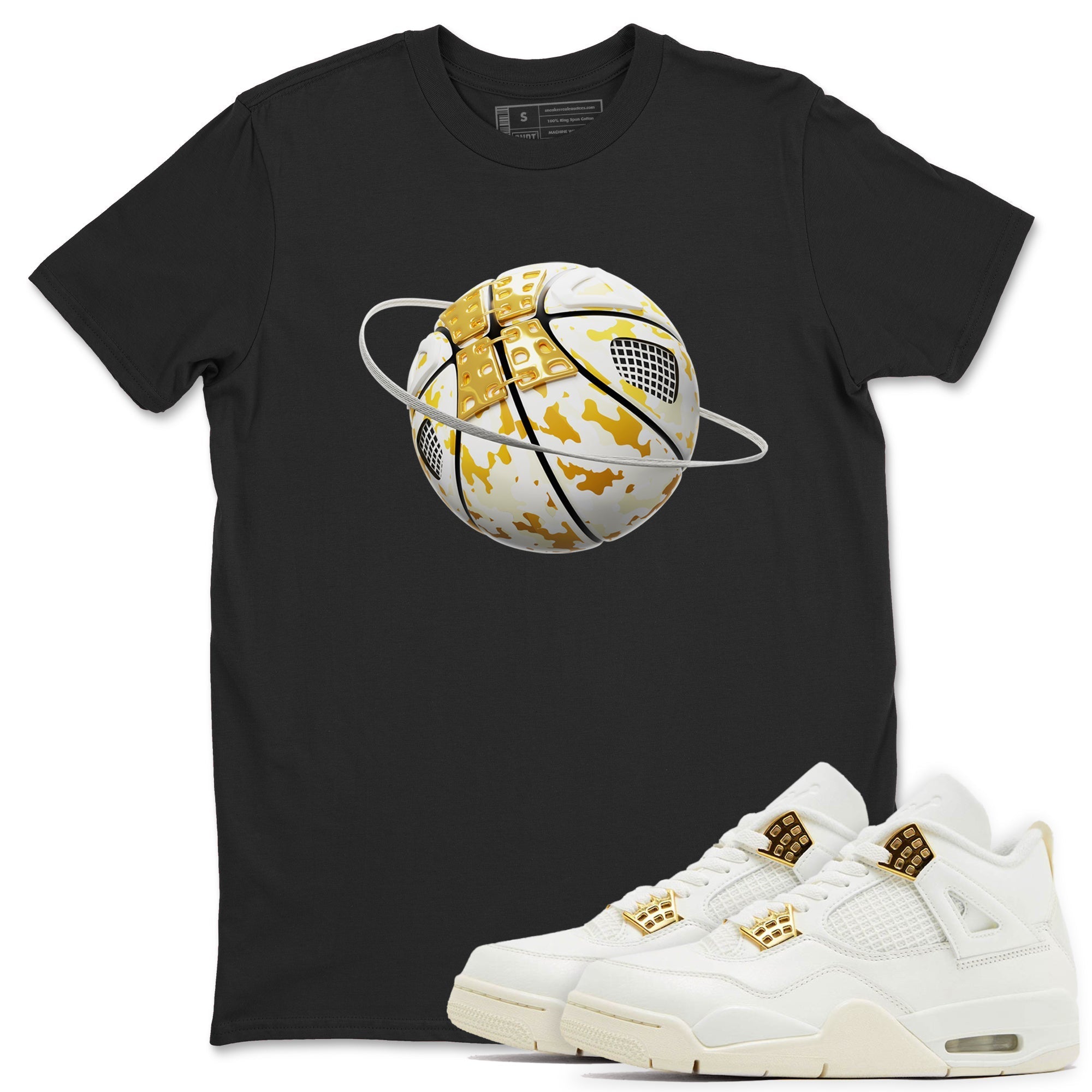 Camo Basketball Planet snkmatch Tees - Air Jordan 4 Sail 2024