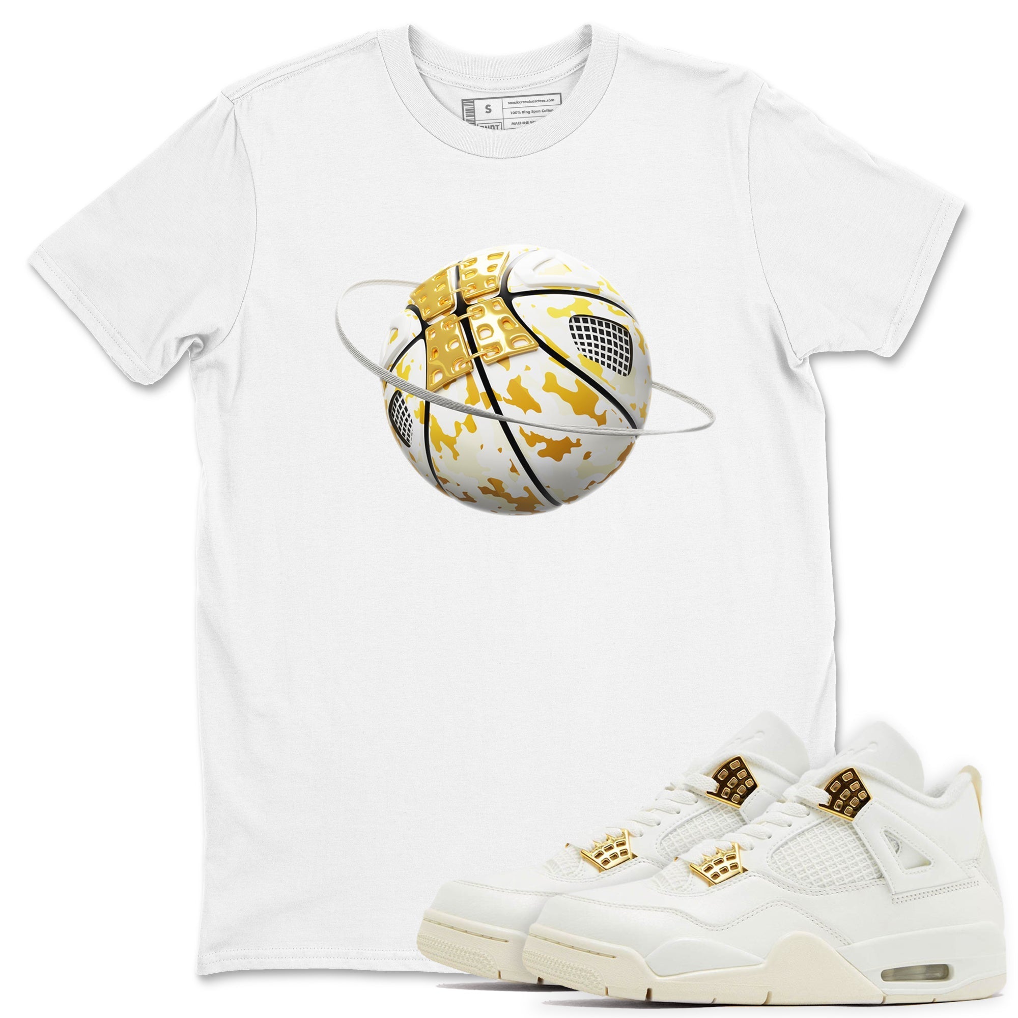 Camo Basketball Planet snkmatch Tees - Air Jordan 4 Sail 2024