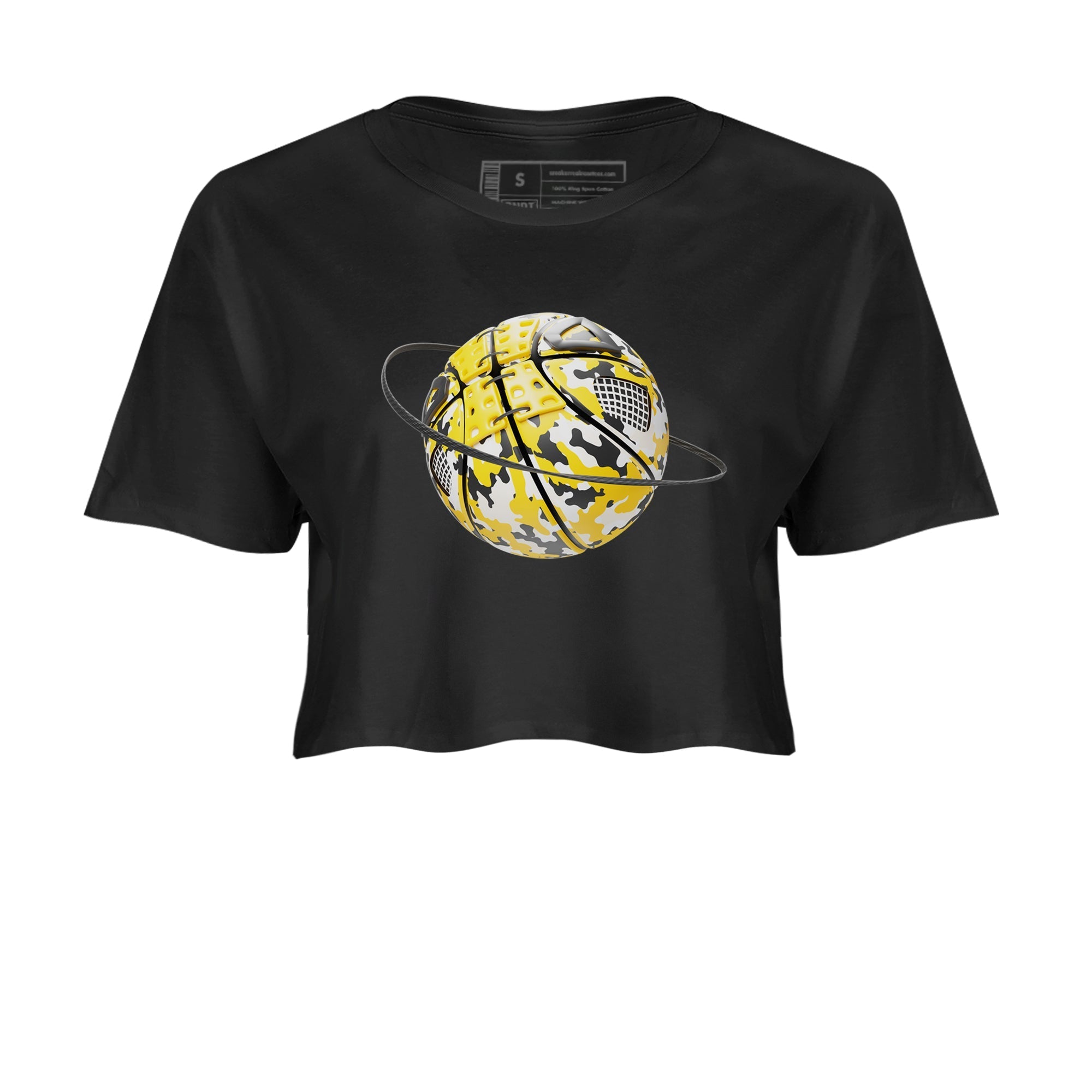 Camo Basketball Planet snkmatch Women's Top - Air Jordan 4 Vivid Sulfur