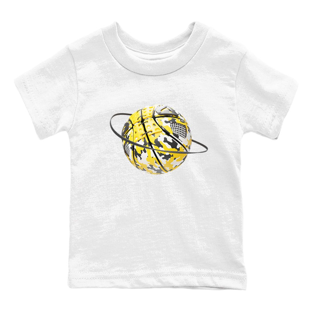 Camo Basketball Planet snkmatch Tees Kids - Air Jordan 4 Vivid Sulfur