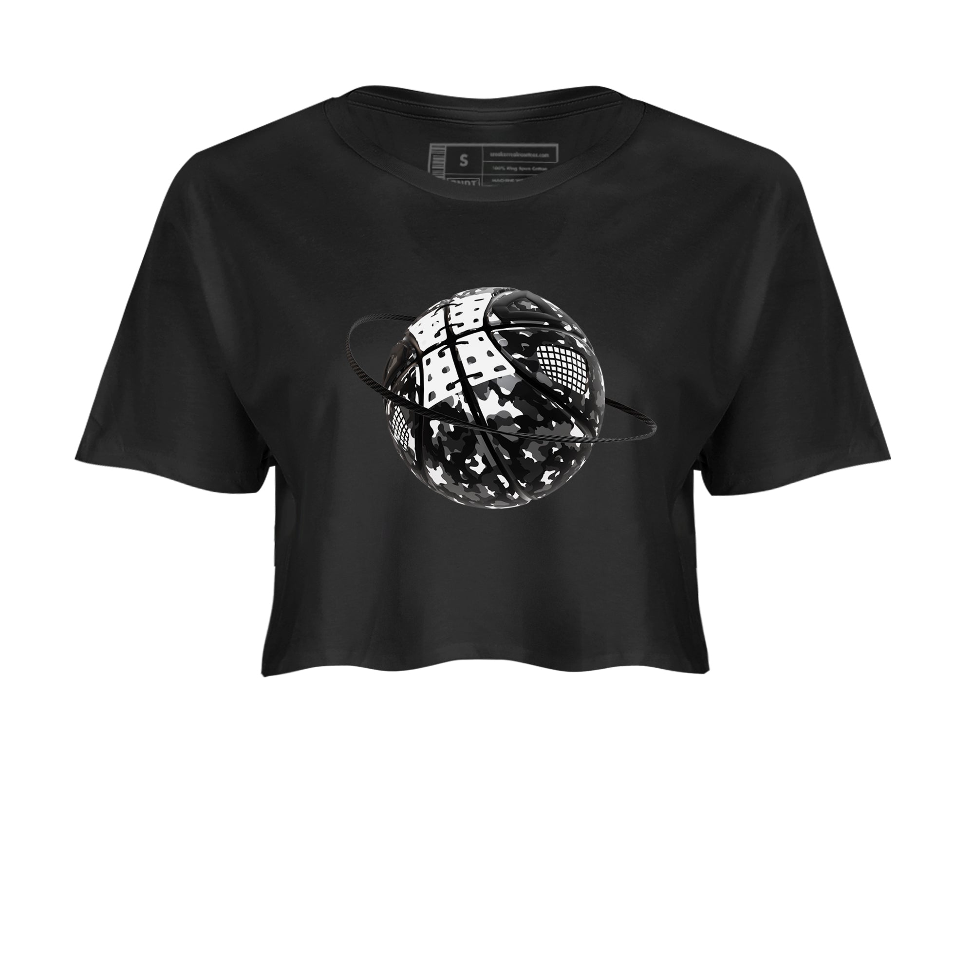 Camo Basketball Planet snkmatch Women's Top - Air Jordan 4 White Thunder