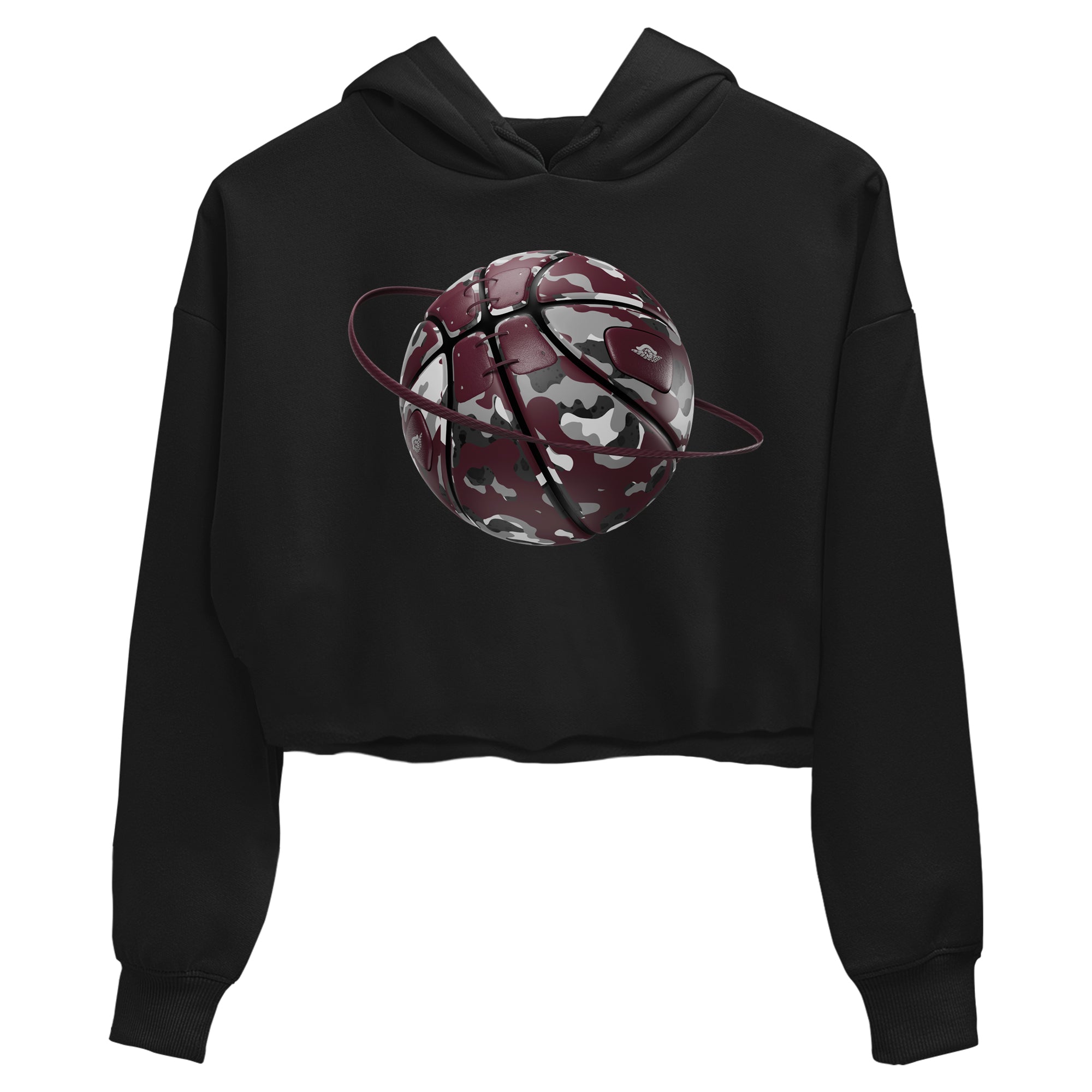 Camo Basketball Planet snkmatch Women's Top - Air Jordan 5 Burgundy