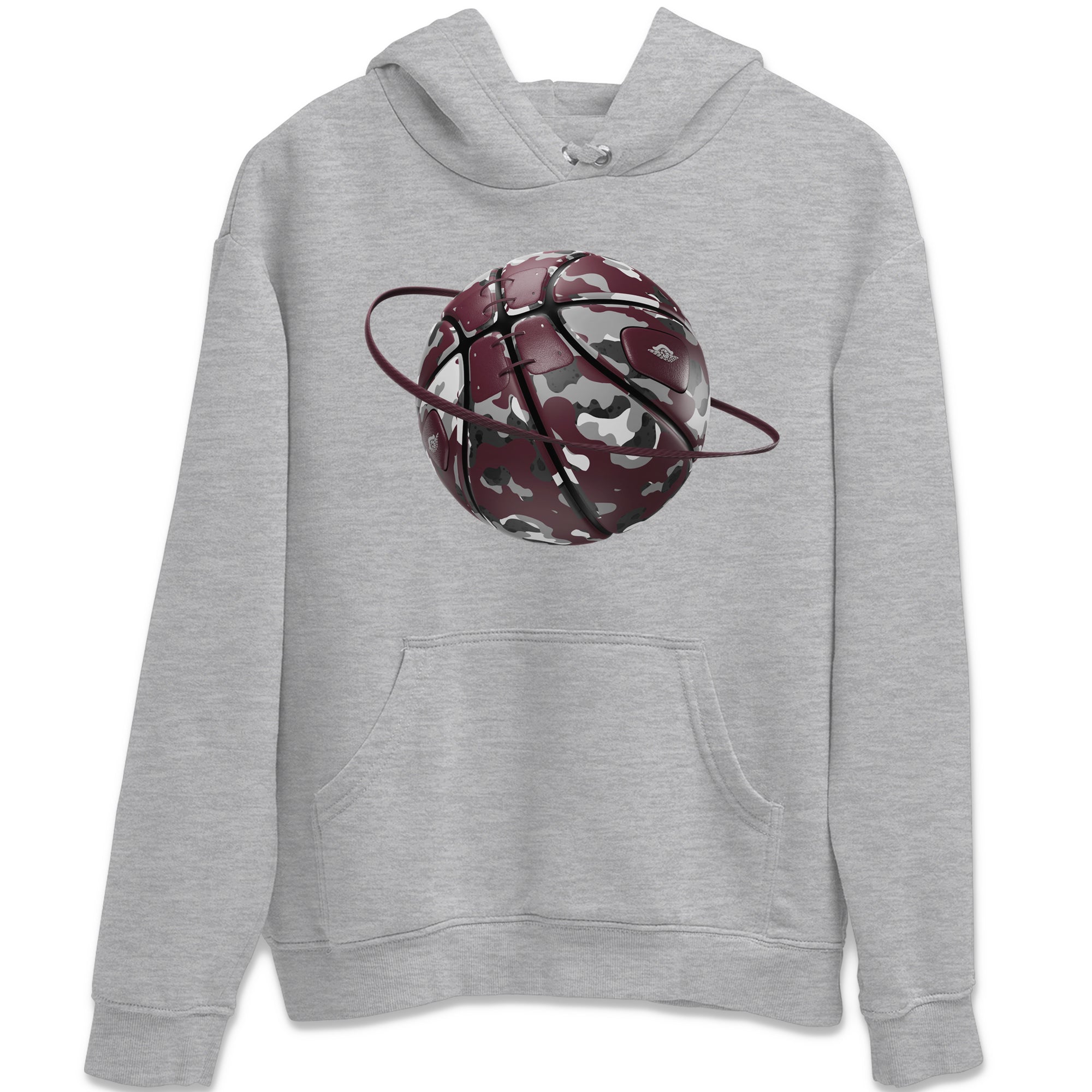 Camo Basketball Planet snkmatch Tee - Air Jordan 5 Burgundy
