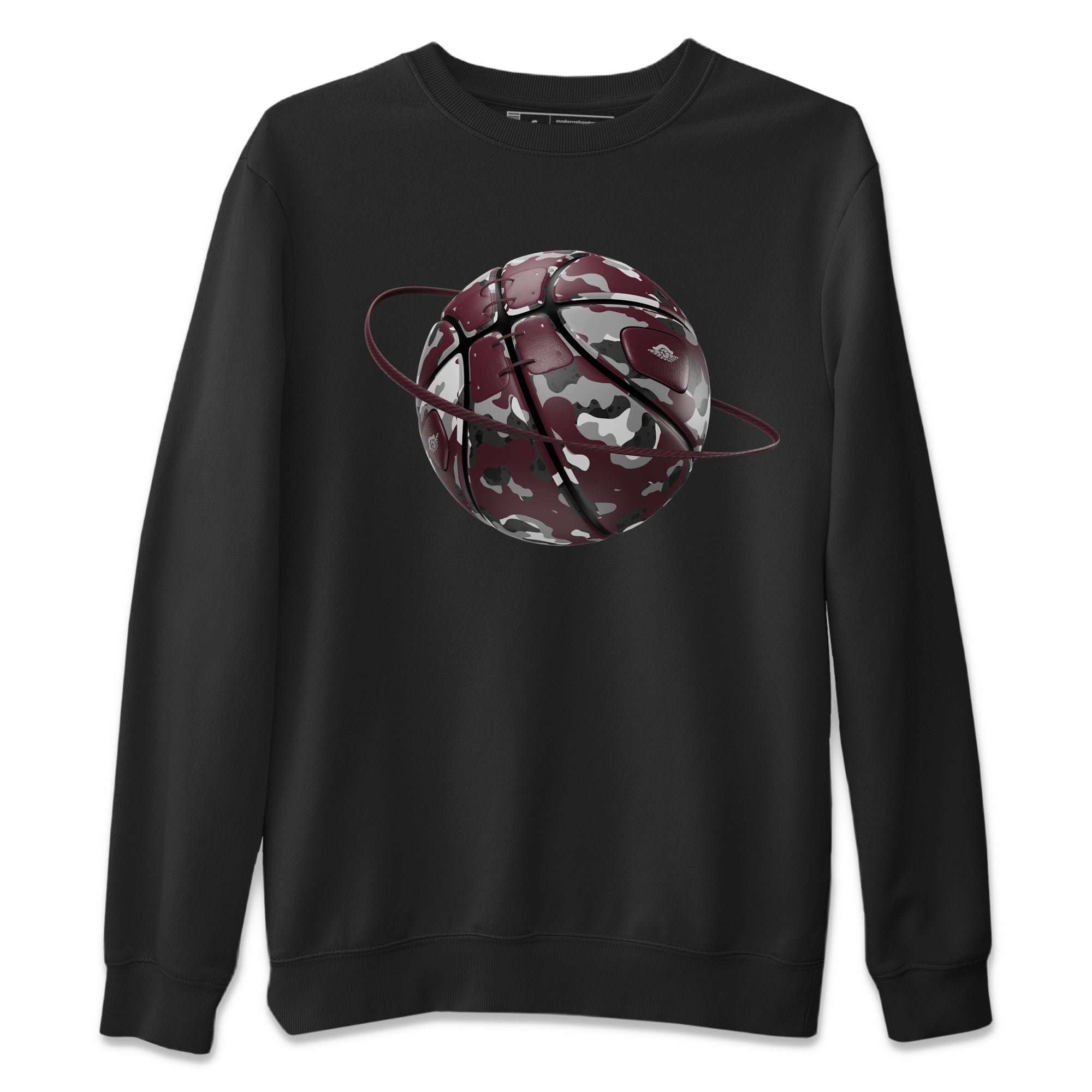 Camo Basketball Planet snkmatch Tee - Air Jordan 5 Burgundy