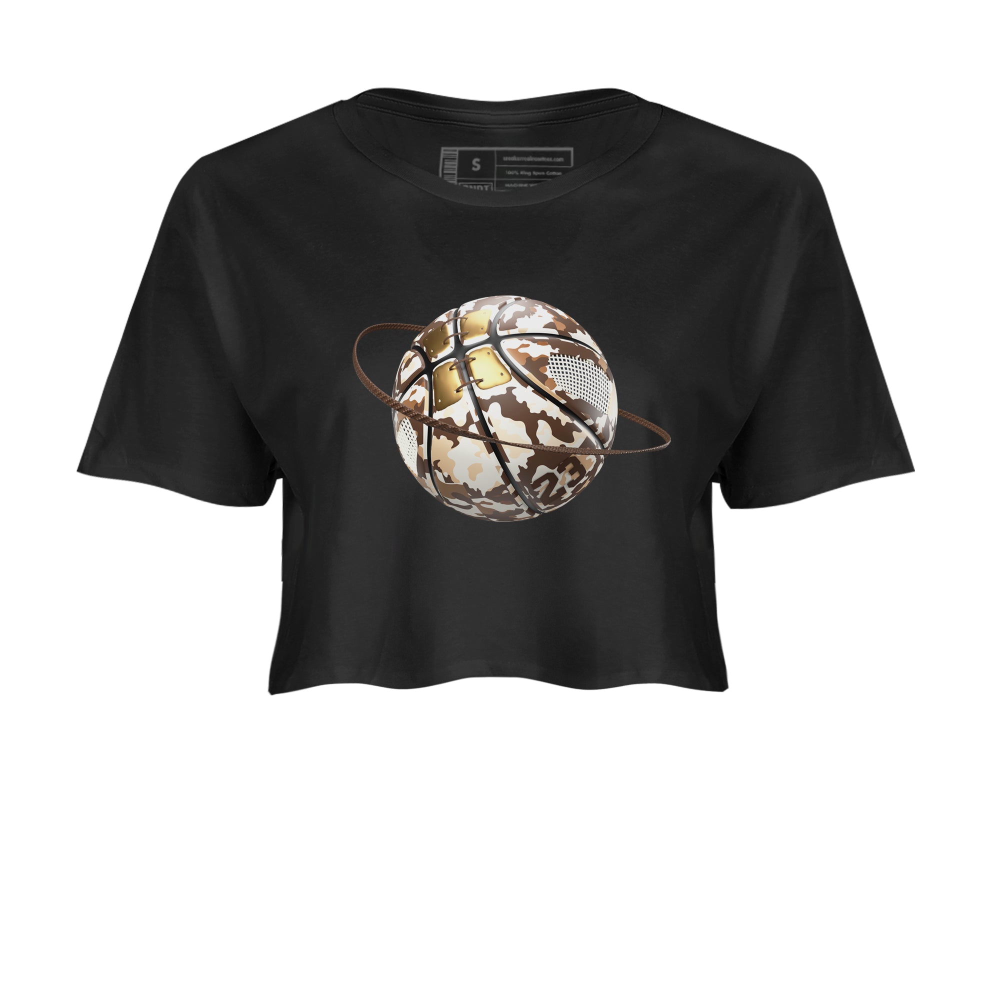 Camo Basketball Planet snkmatch Women's Top - Air Jordan 5 Golden Ticket