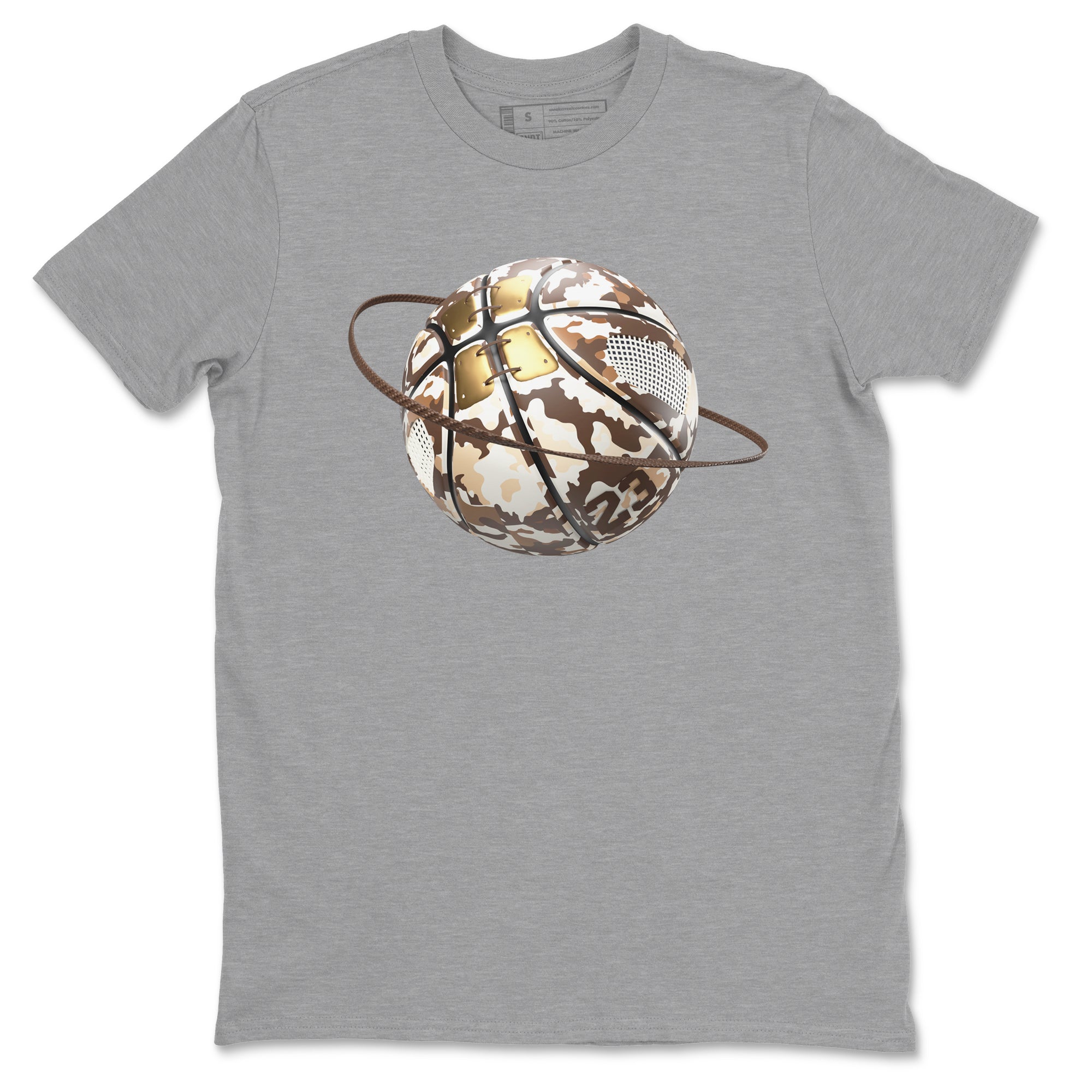 Camo Basketball Planet snkmatch Tees - Air Jordan 5 Golden Ticket