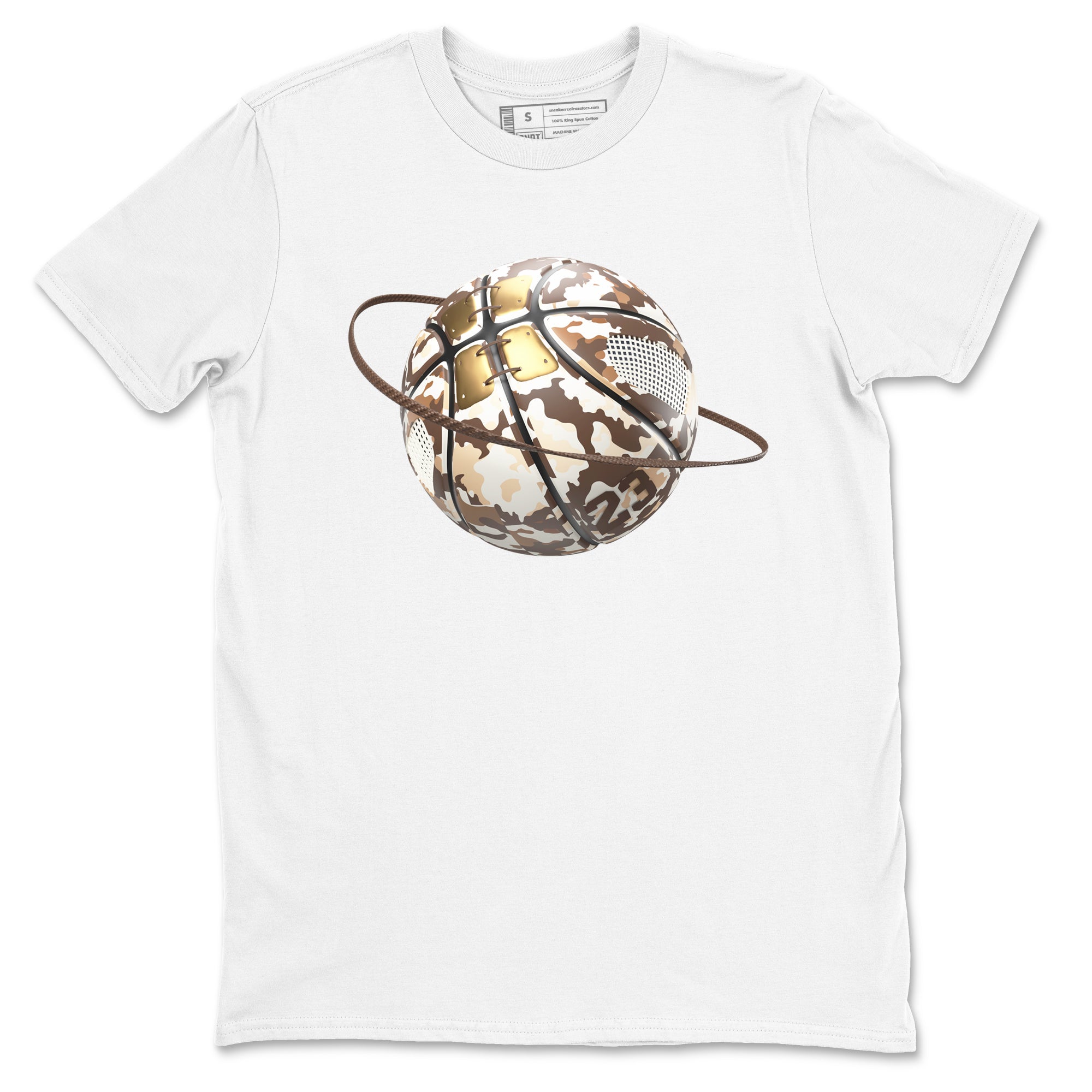 Camo Basketball Planet snkmatch Tees - Air Jordan 5 Golden Ticket