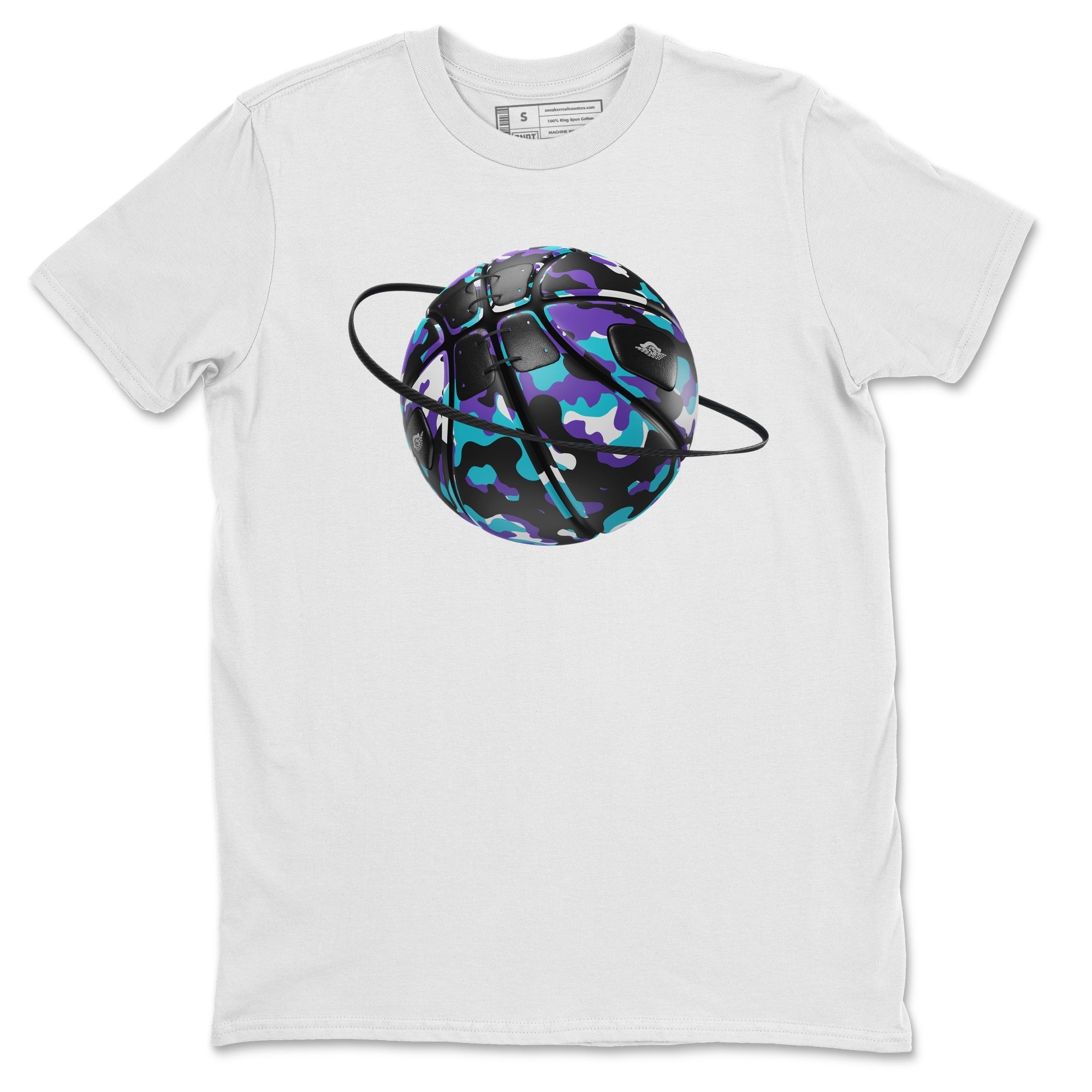 Camo Basketball Planet snkmatch Tee - Air Jordan 6 Aqua